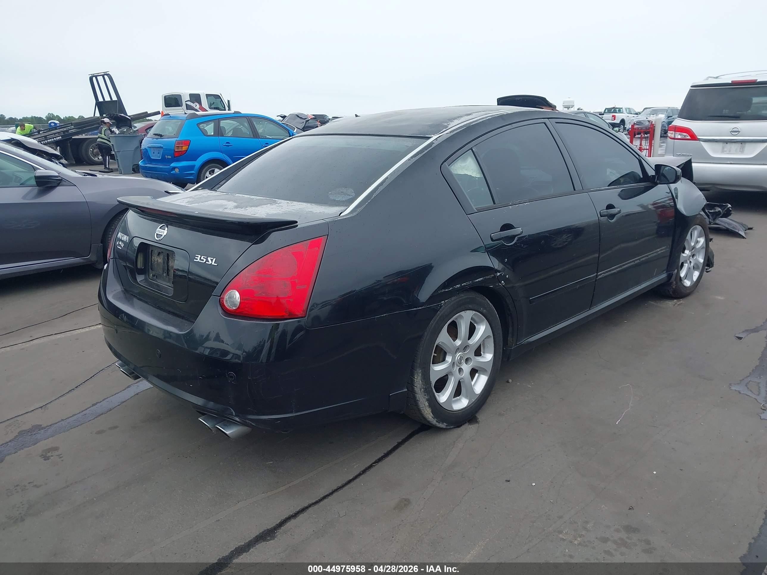 2007 Nissan Maxima 3.5 Sl Черный vin: 1N4BA41EX7C863331