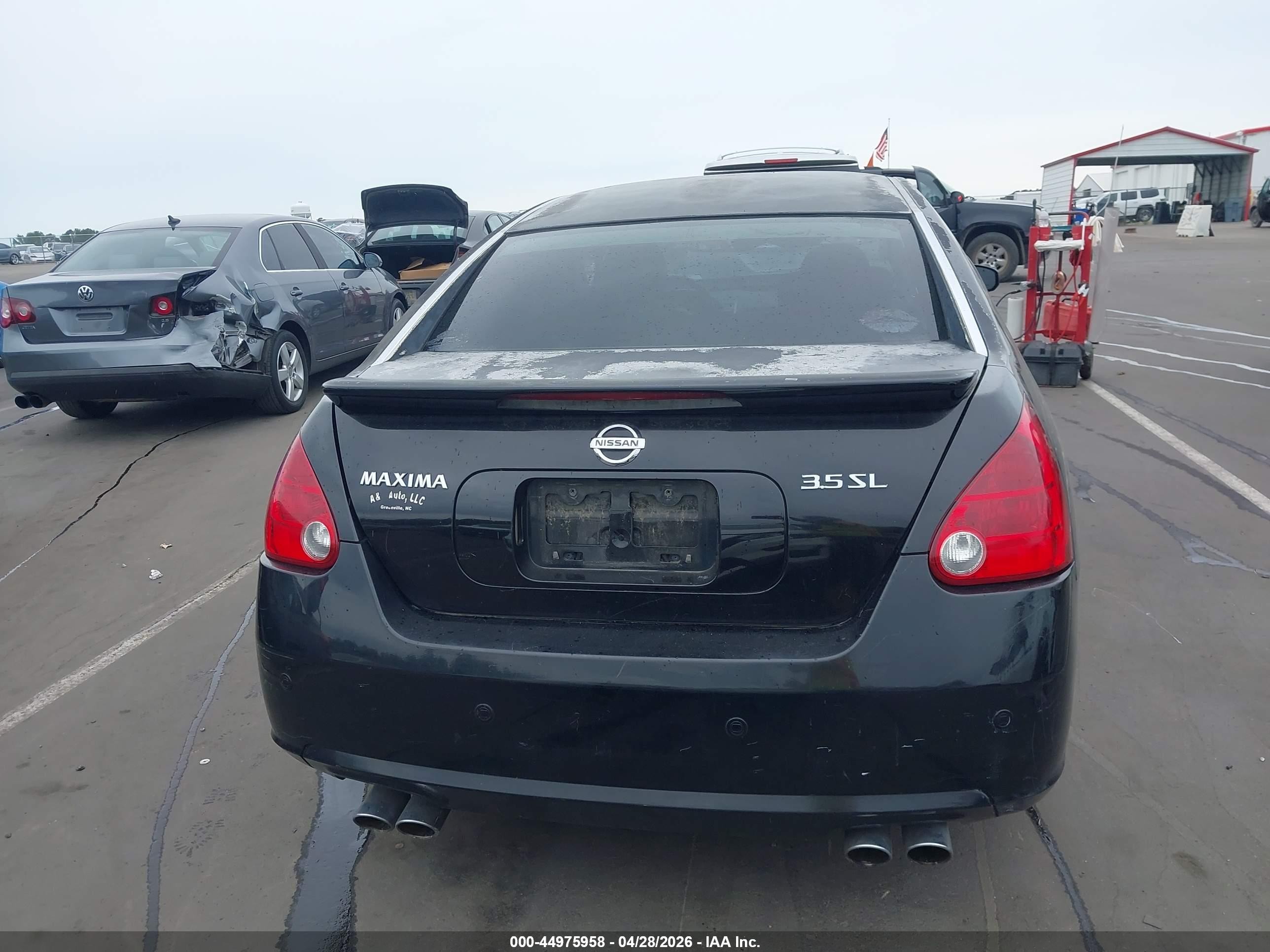 2007 Nissan Maxima 3.5 Sl Черный vin: 1N4BA41EX7C863331