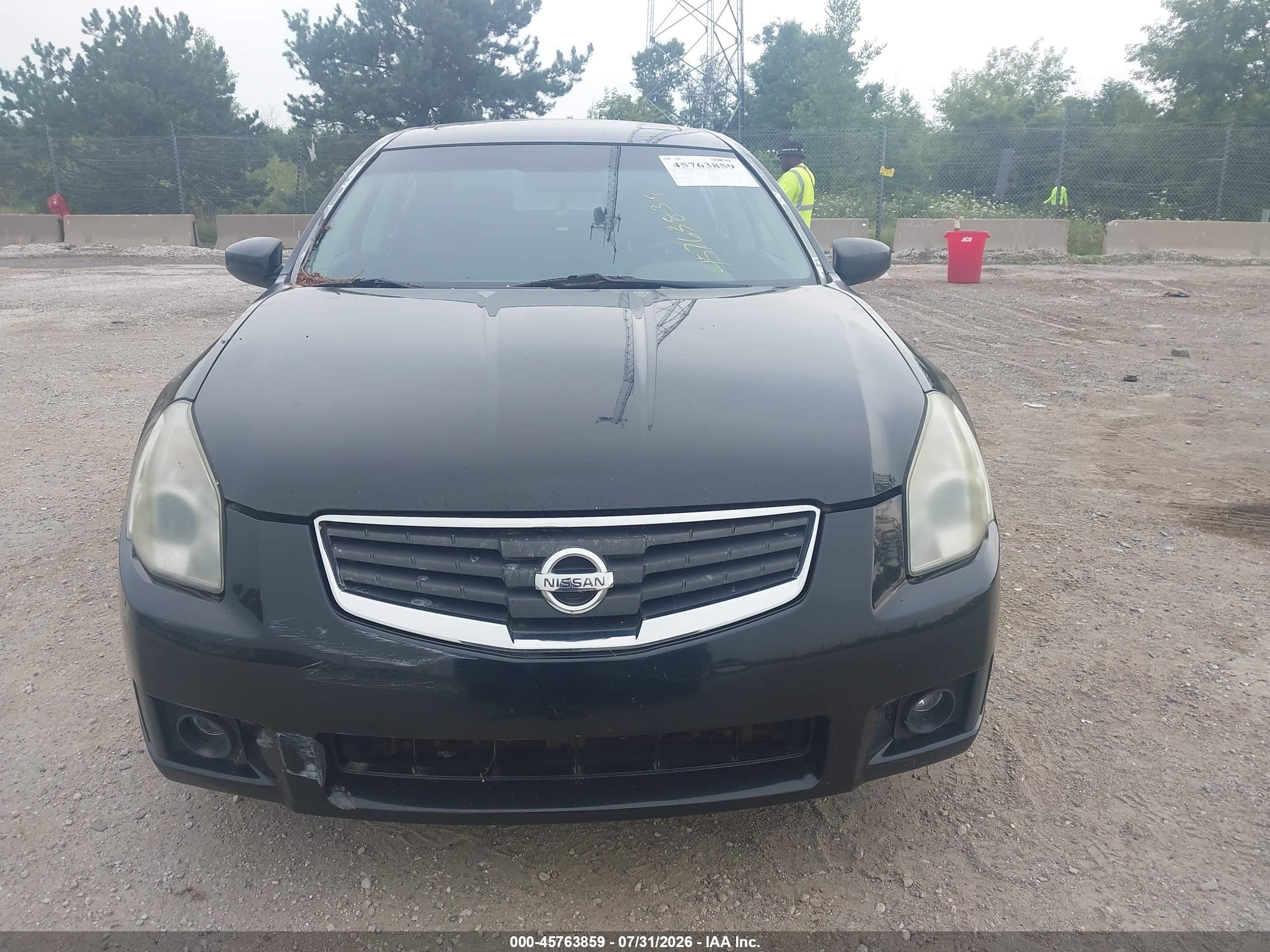 2008 Nissan Maxima 3.5 Se Black vin: 1N4BA41EX8C800635