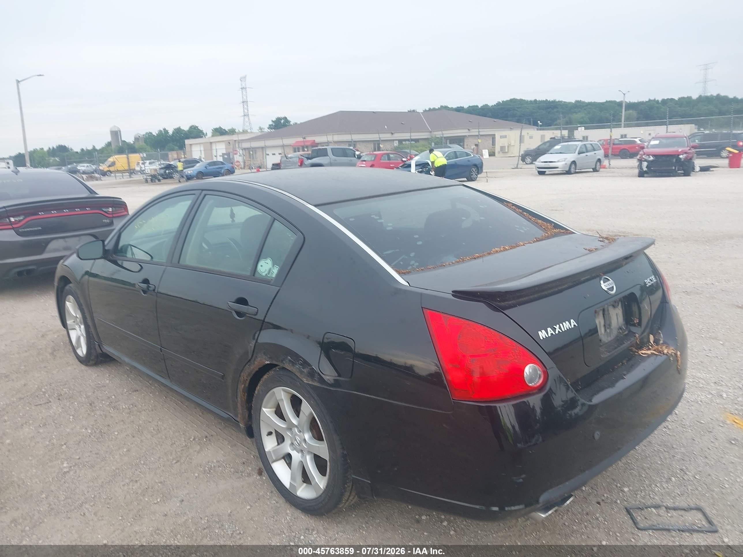 2008 Nissan Maxima 3.5 Se Black vin: 1N4BA41EX8C800635