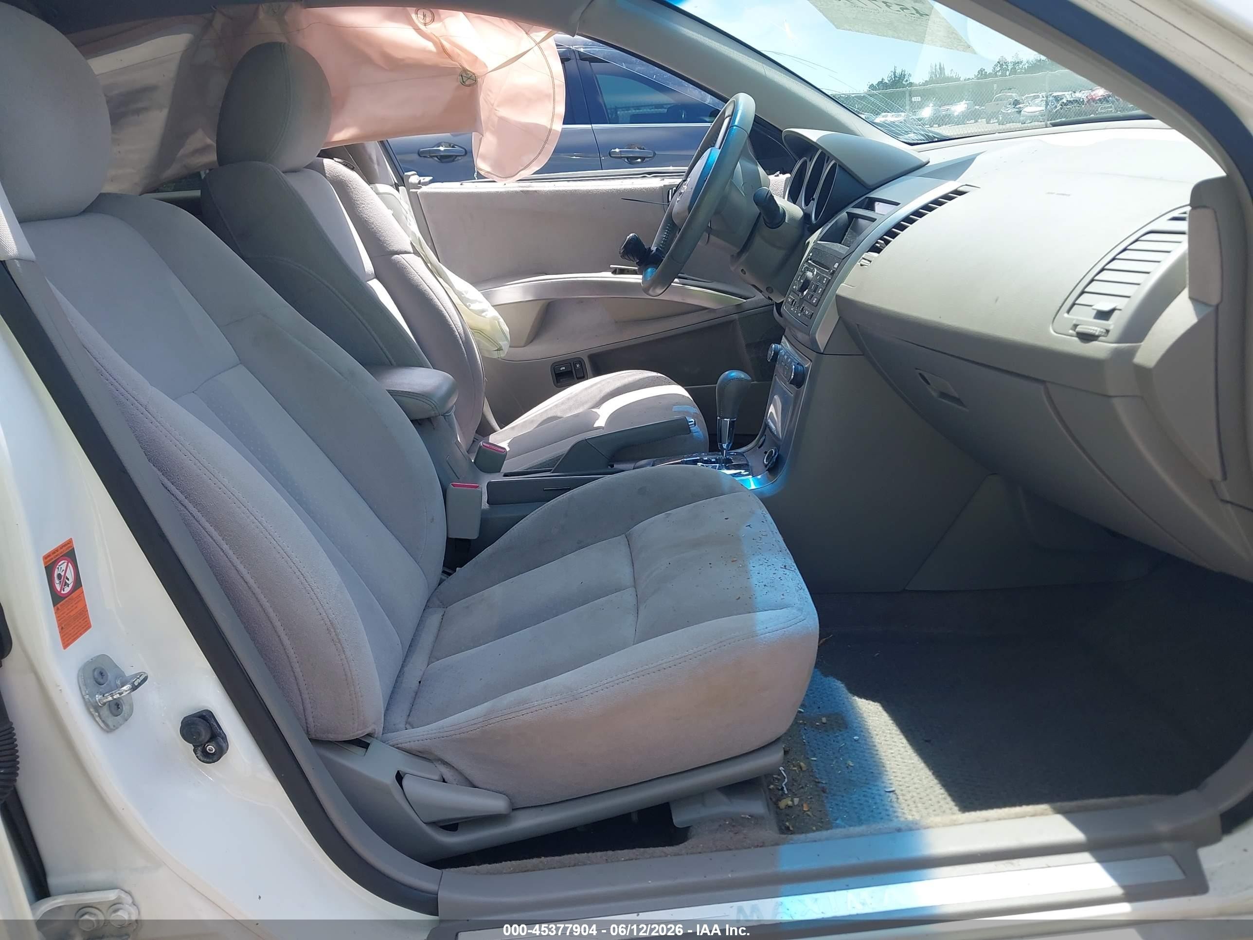 2008 Nissan Maxima 3.5 Se White vin: 1N4BA41EX8C803664