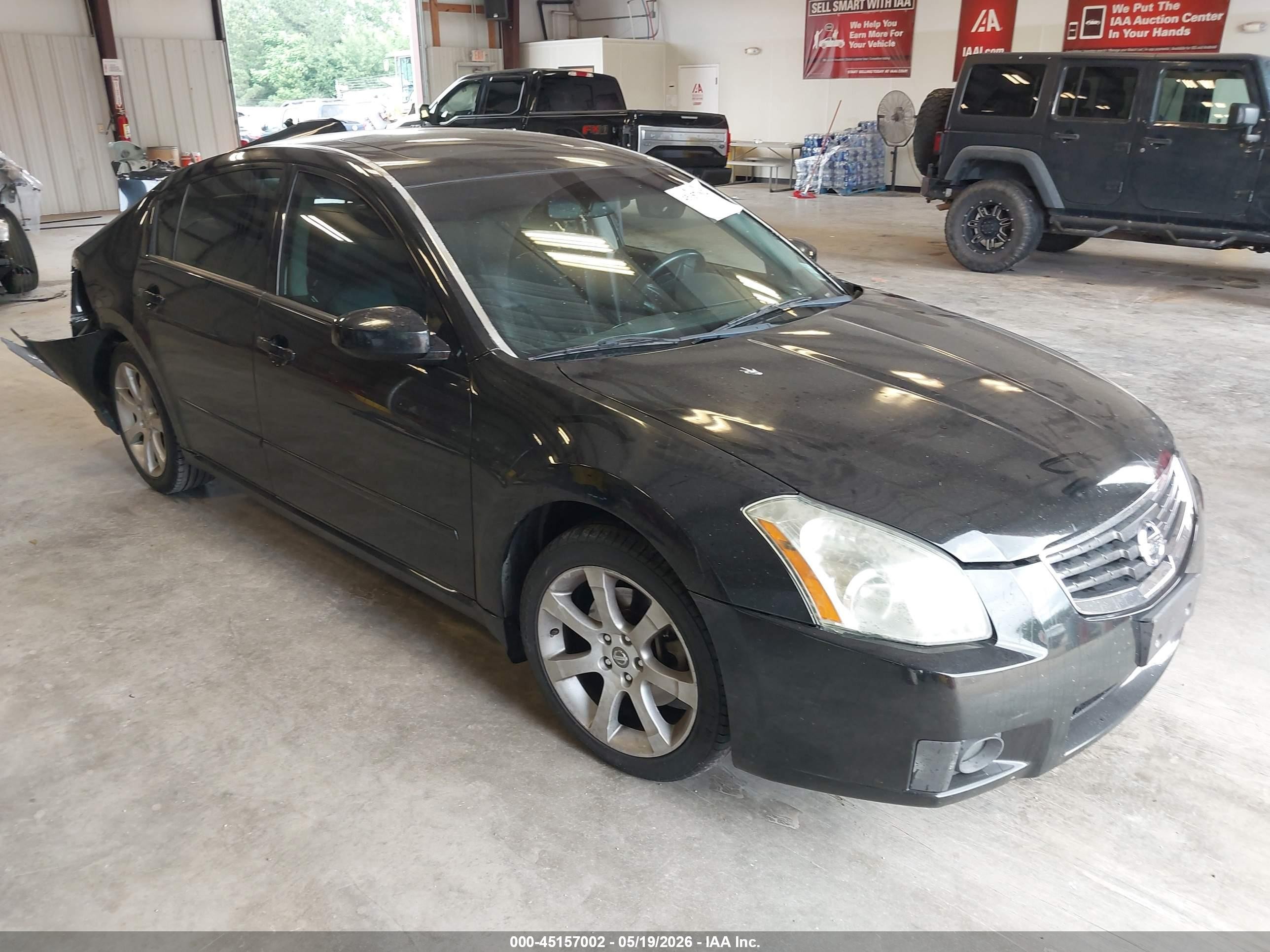 2008 Nissan Maxima 3.5 Sl Black vin: 1N4BA41EX8C803938