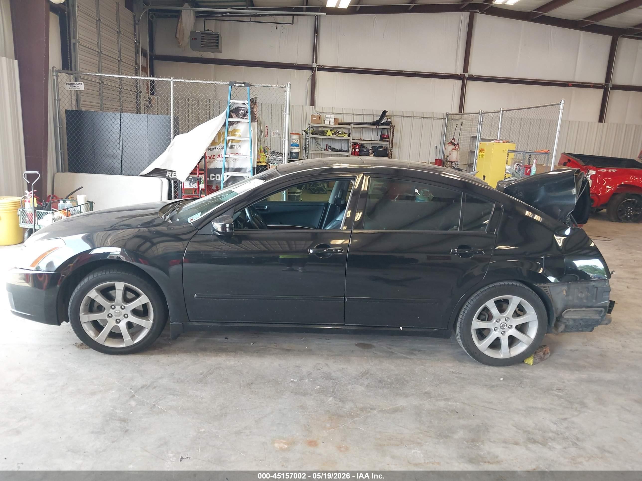 2008 Nissan Maxima 3.5 Sl Black vin: 1N4BA41EX8C803938