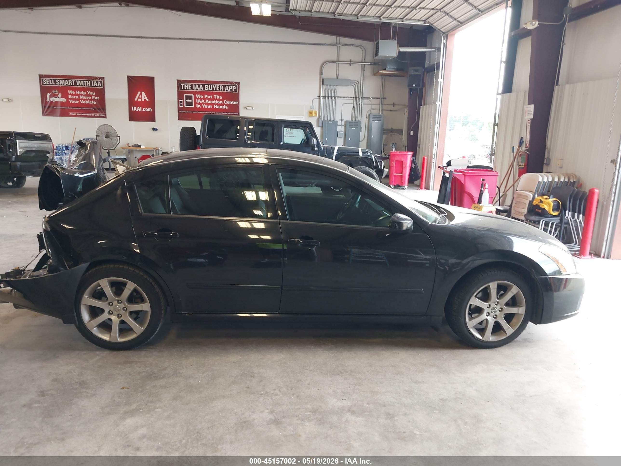 2008 Nissan Maxima 3.5 Sl Black vin: 1N4BA41EX8C803938