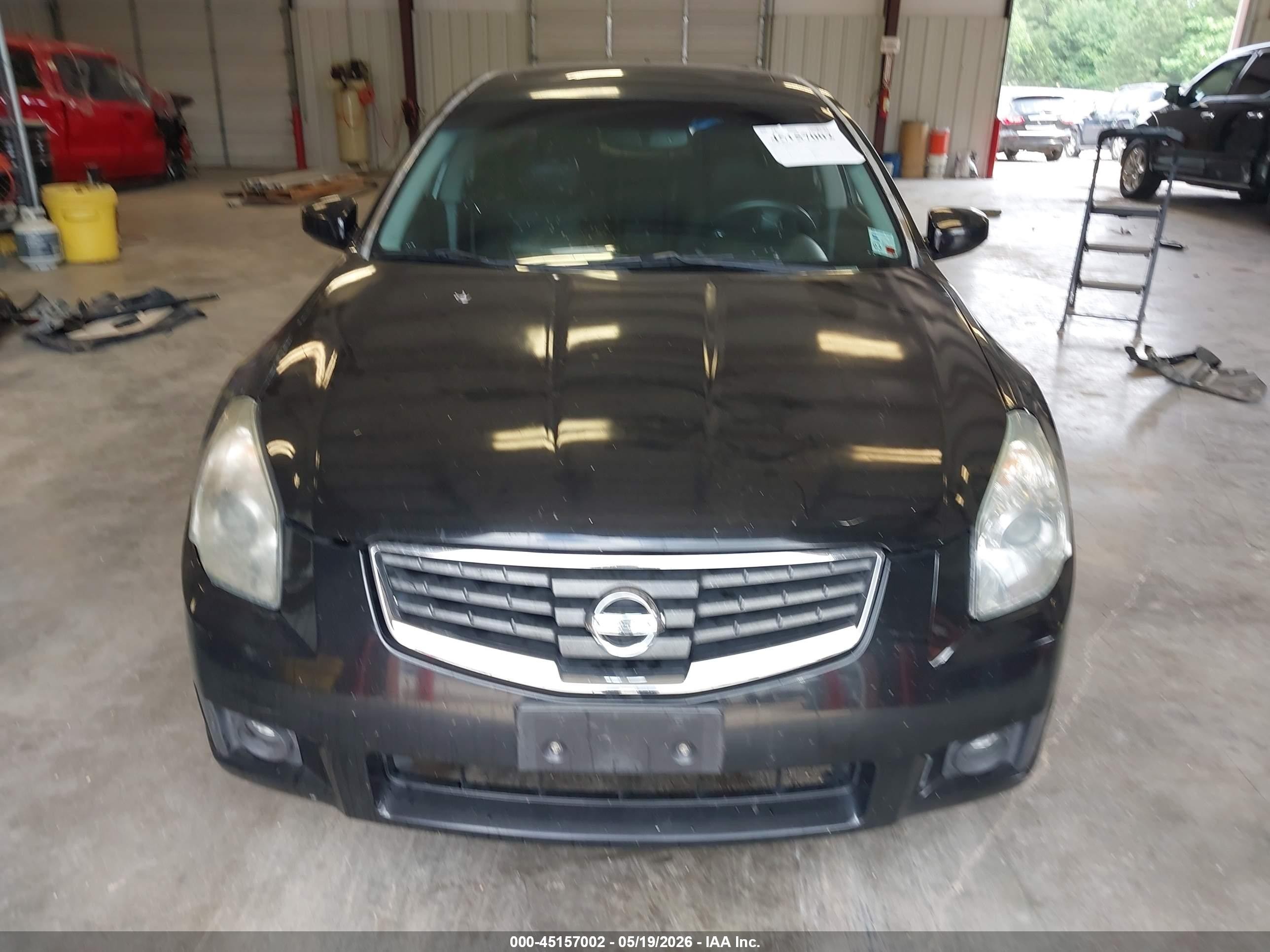 2008 Nissan Maxima 3.5 Sl Black vin: 1N4BA41EX8C803938