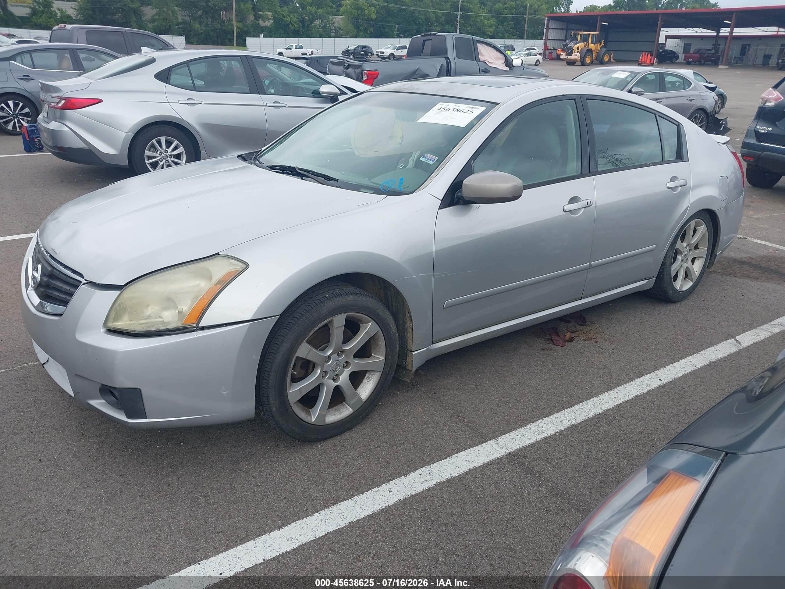 2008 Nissan Maxima 3.5 Se Gray vin: 1N4BA41EX8C839001