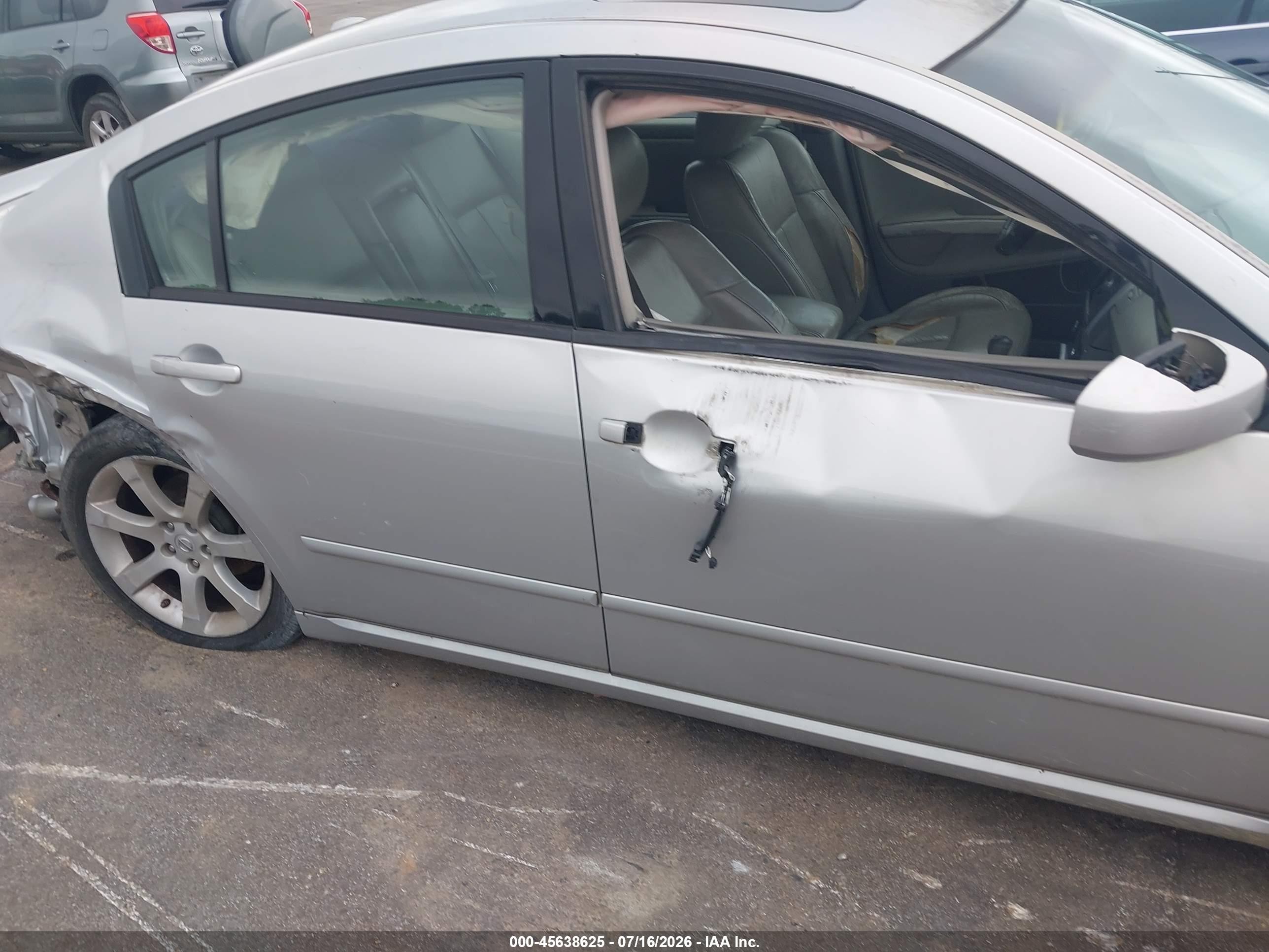 2008 Nissan Maxima 3.5 Se Gray vin: 1N4BA41EX8C839001