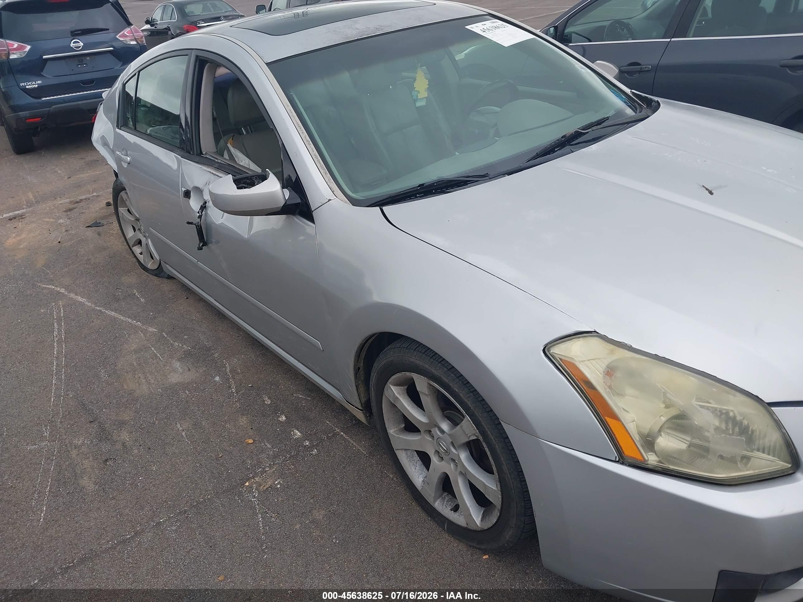 2008 Nissan Maxima 3.5 Se Gray vin: 1N4BA41EX8C839001