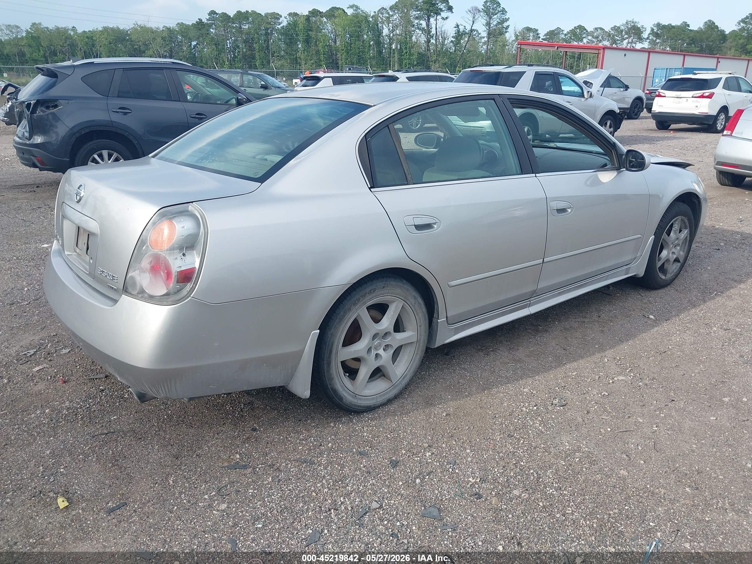 2003 Nissan Altima 3.5 Se Silver vin: 1N4BL11D13C185496