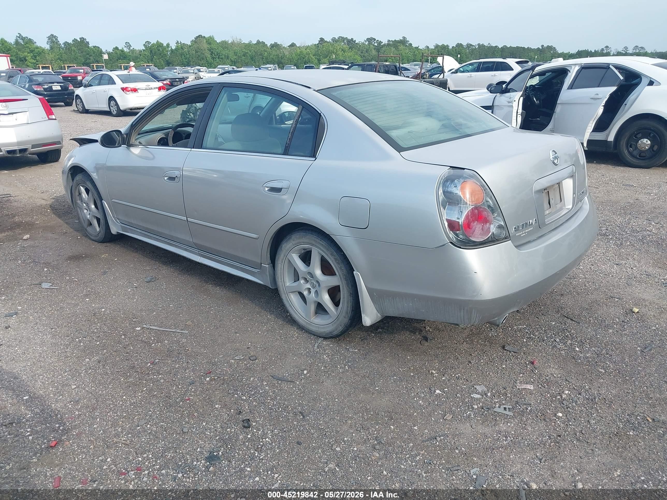 2003 Nissan Altima 3.5 Se Silver vin: 1N4BL11D13C185496