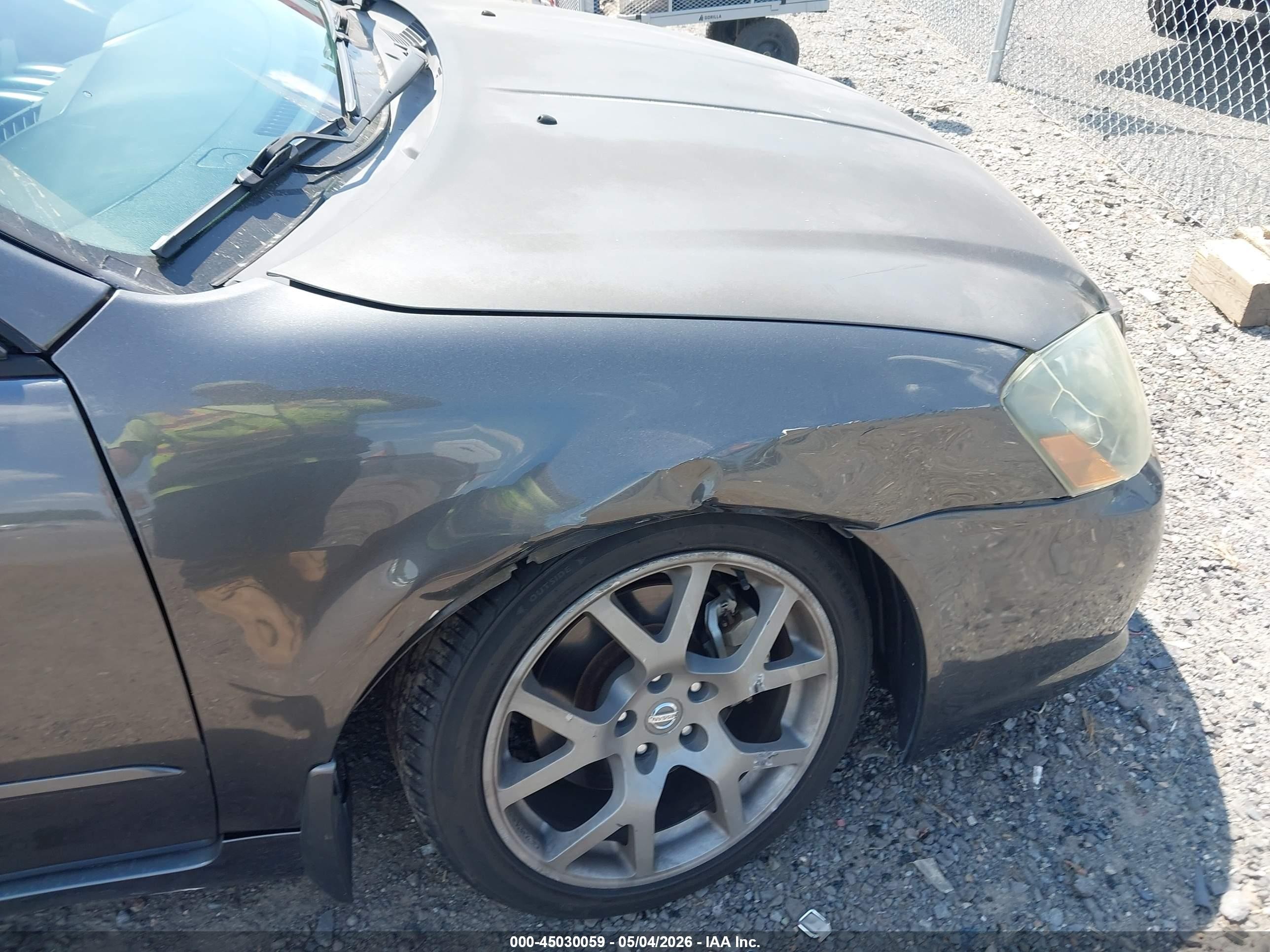 2006 Nissan Altima 3.5 Se-r Gray vin: 1N4BL11D16C150803