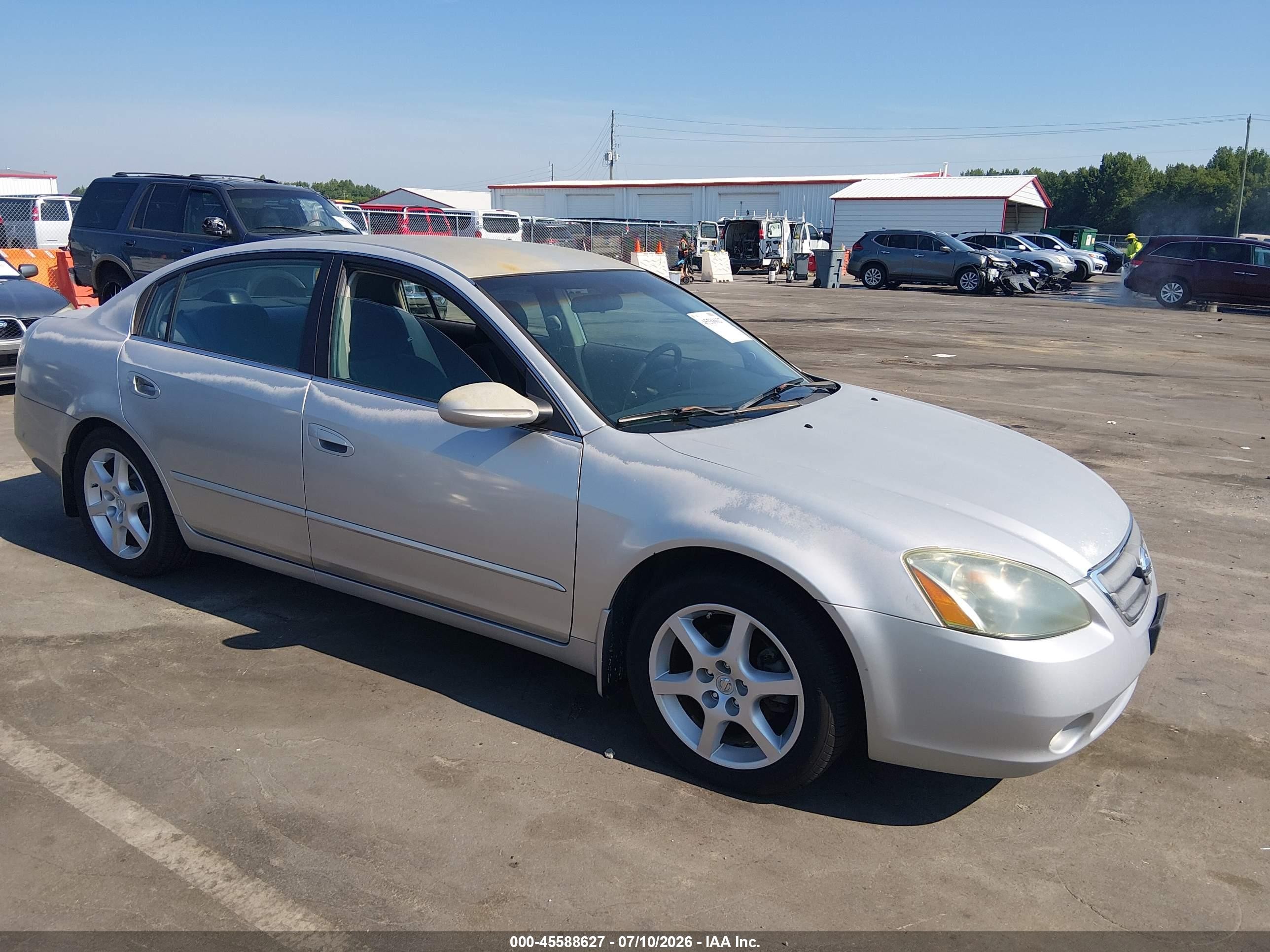 2002 Nissan Altima 3.5 Se Silver vin: 1N4BL11D22C126620