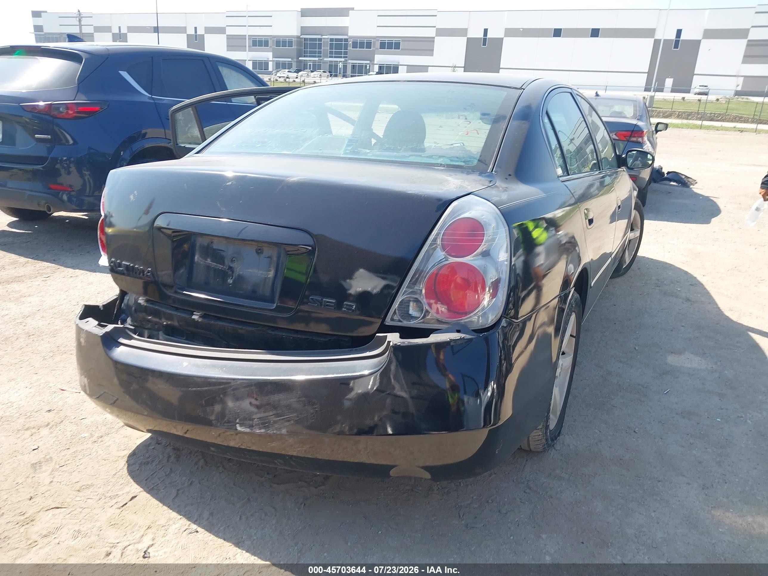 2006 Nissan Altima 3.5 Se Black vin: 1N4BL11D26C132388