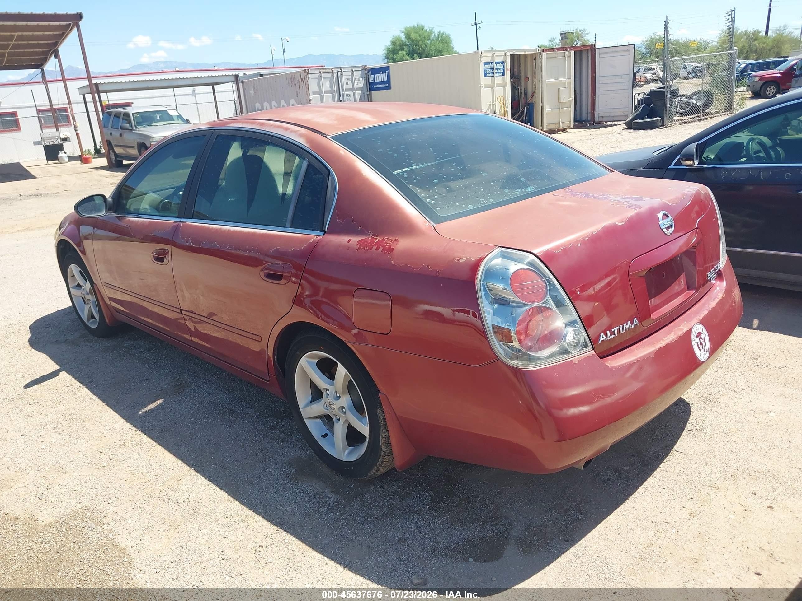 2005 Nissan Altima 3.5 Se Red vin: 1N4BL11D35N926593