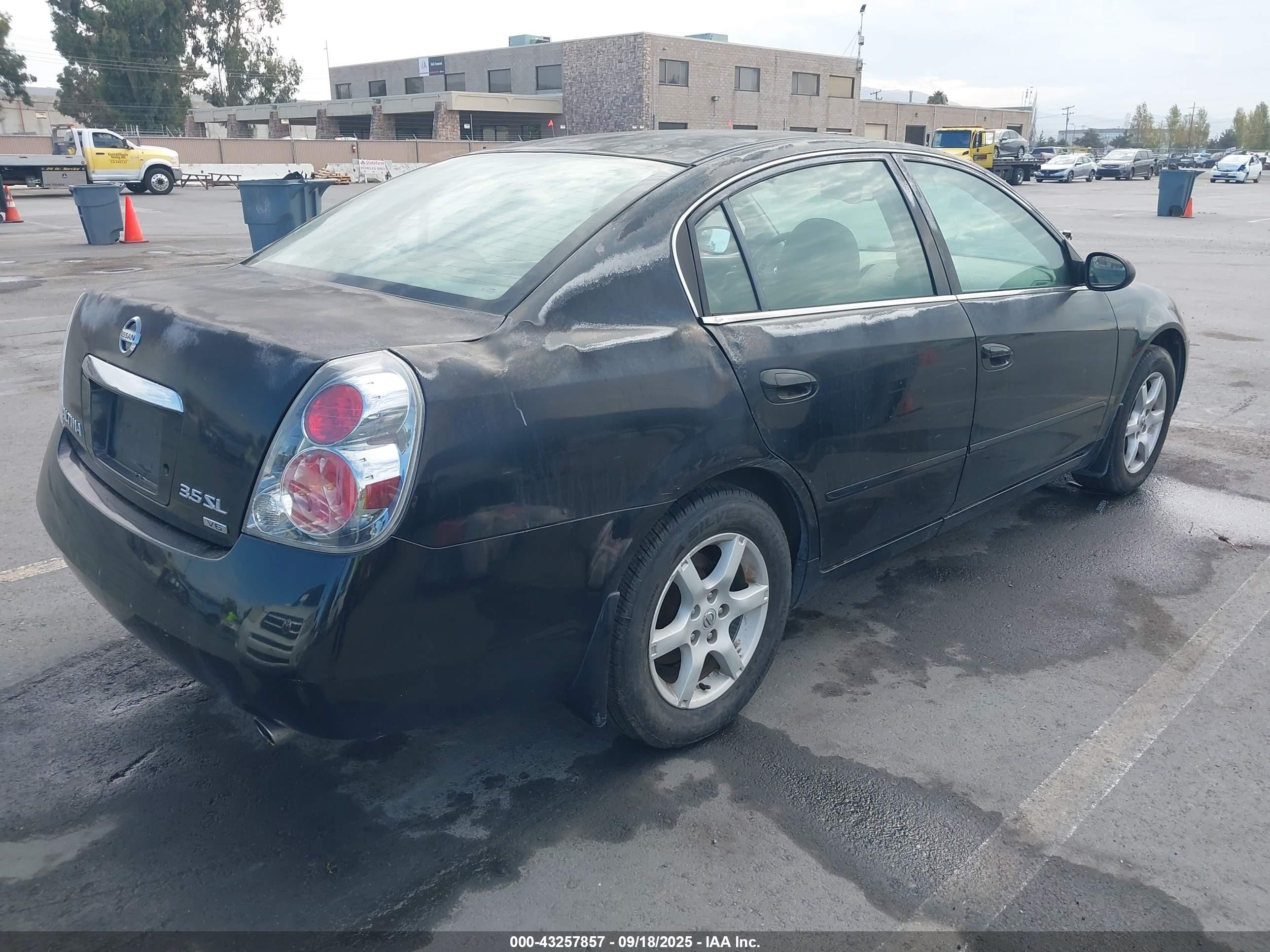 2006 Nissan Altima 3.5 Sl Black vin: 1N4BL11D36C239806