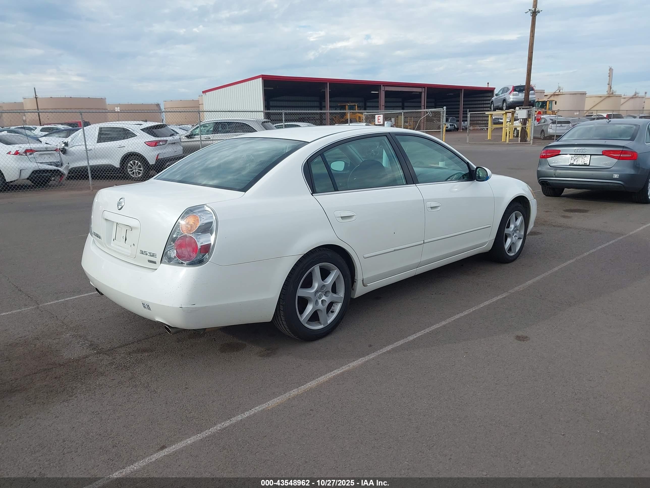 2003 Nissan Altima 3.5 Se Белый vin: 1N4BL11D43C100442