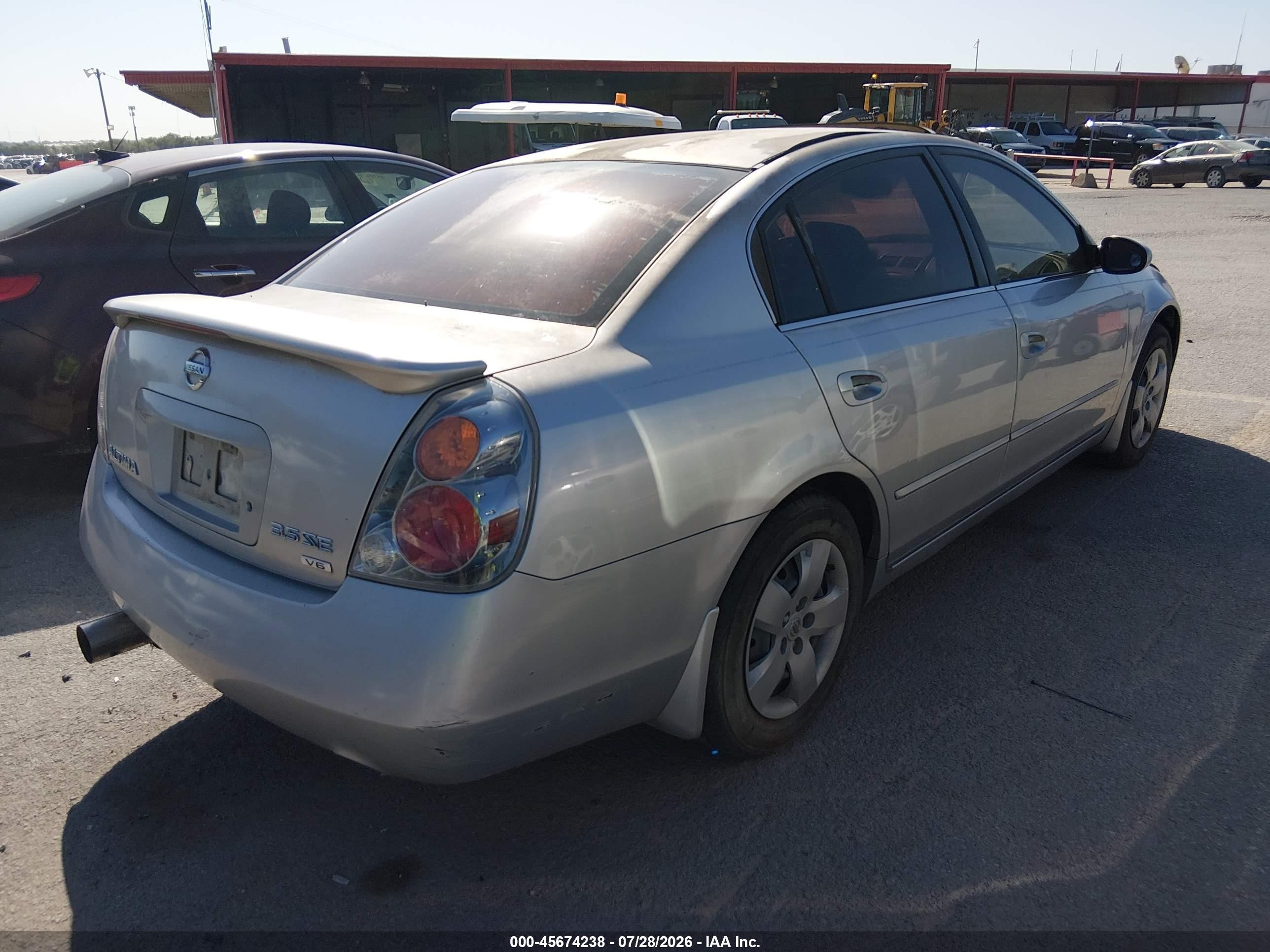 2003 Nissan Altima 3.5 Se Серебряный vin: 1N4BL11D43C244881