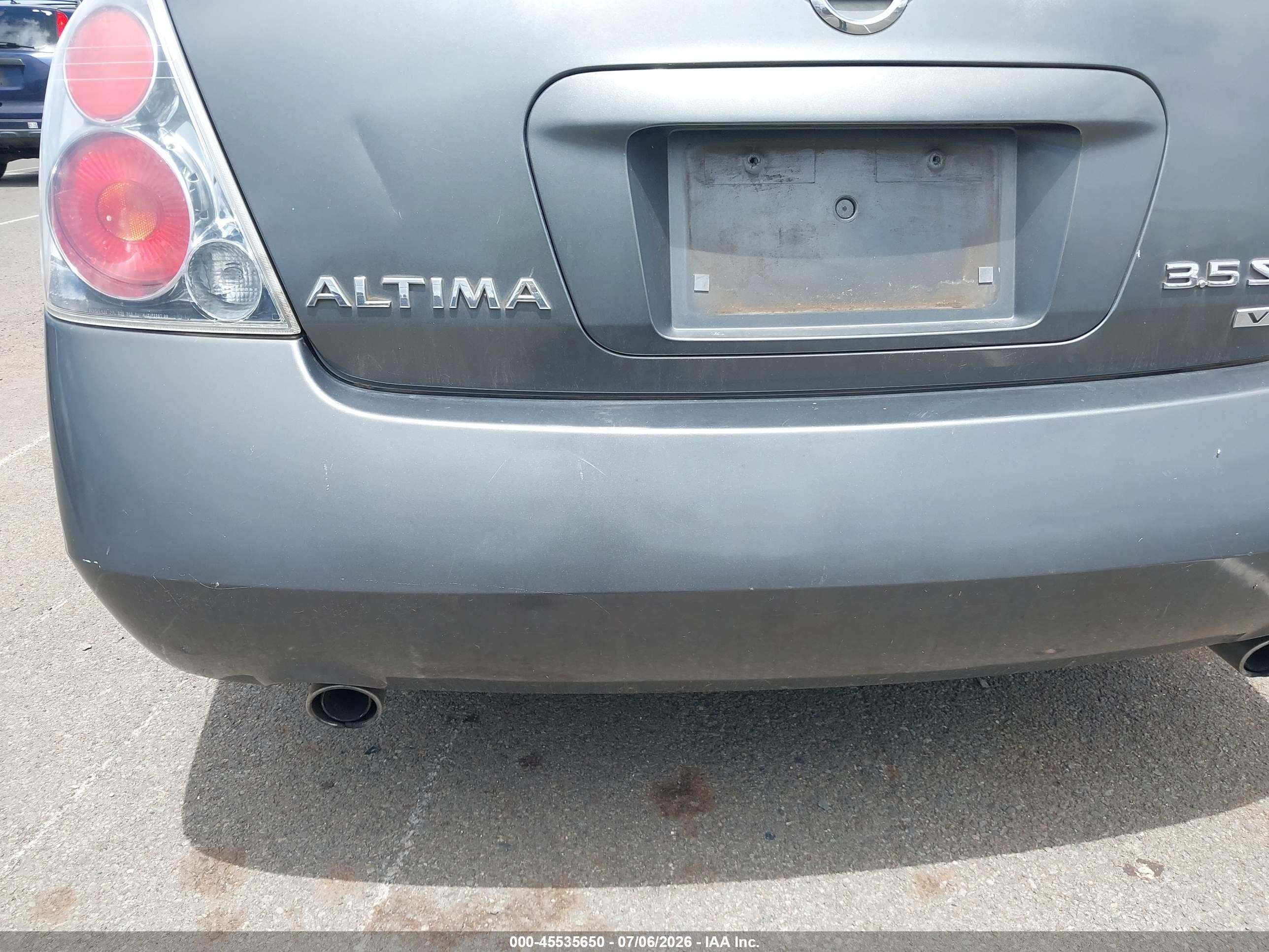 2005 Nissan Altima 3.5 Se Серый vin: 1N4BL11D45C382844