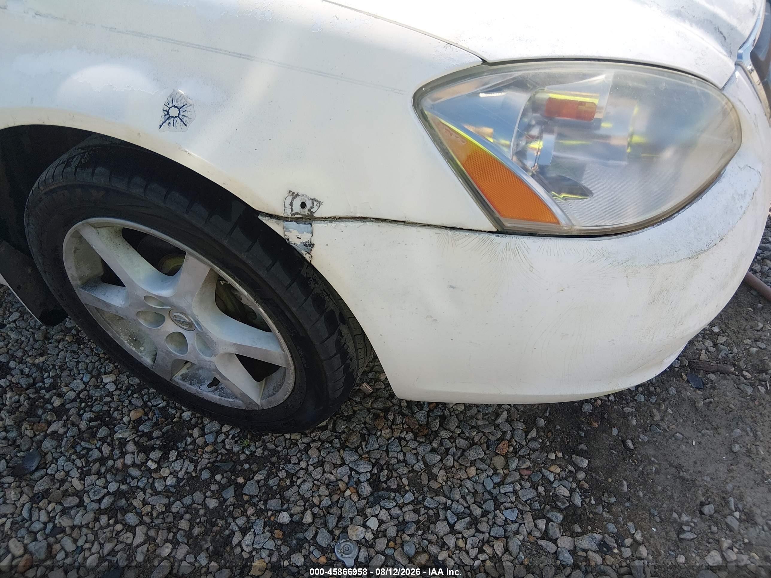 2002 Nissan Altima 3.5 Se White vin: 1N4BL11D52C218868