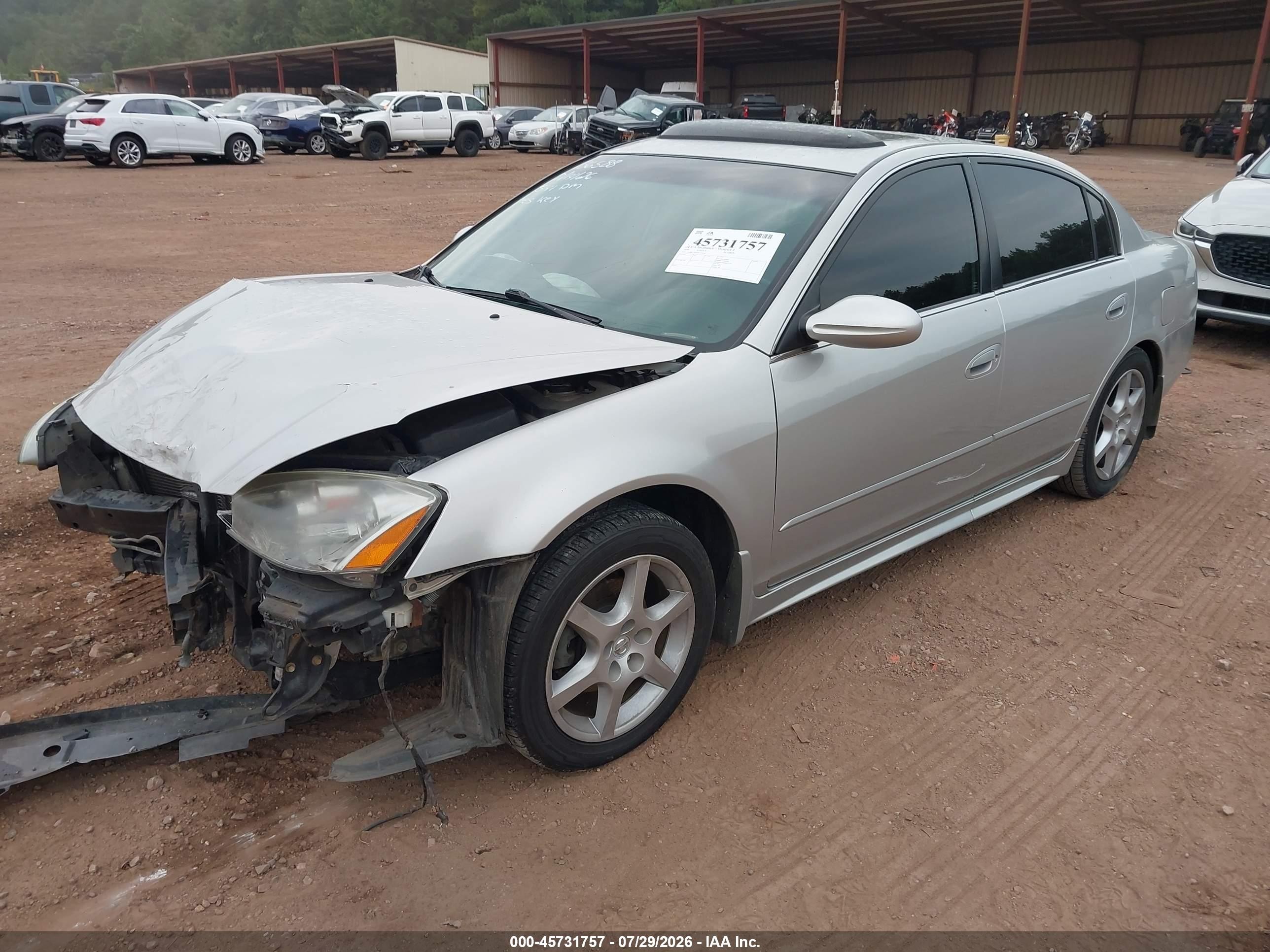 2004 Nissan Altima 3.5 Se Silver vin: 1N4BL11D54C115744