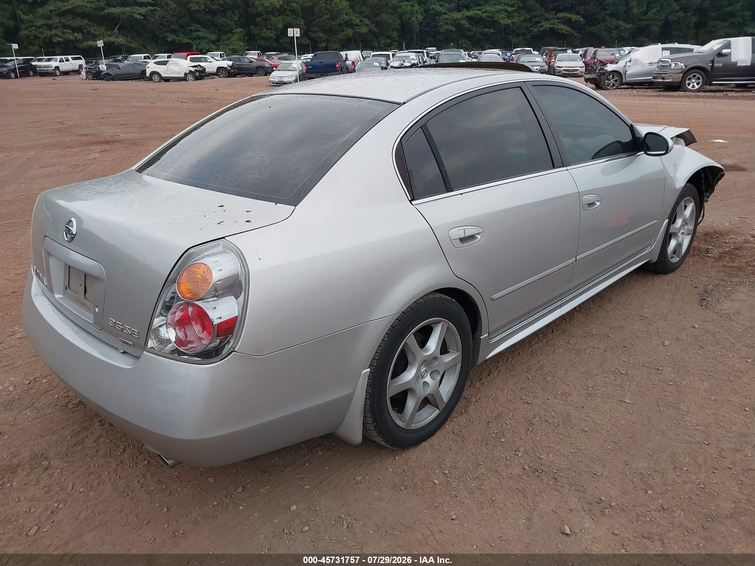 2004 Nissan Altima 3.5 Se Silver vin: 1N4BL11D54C115744