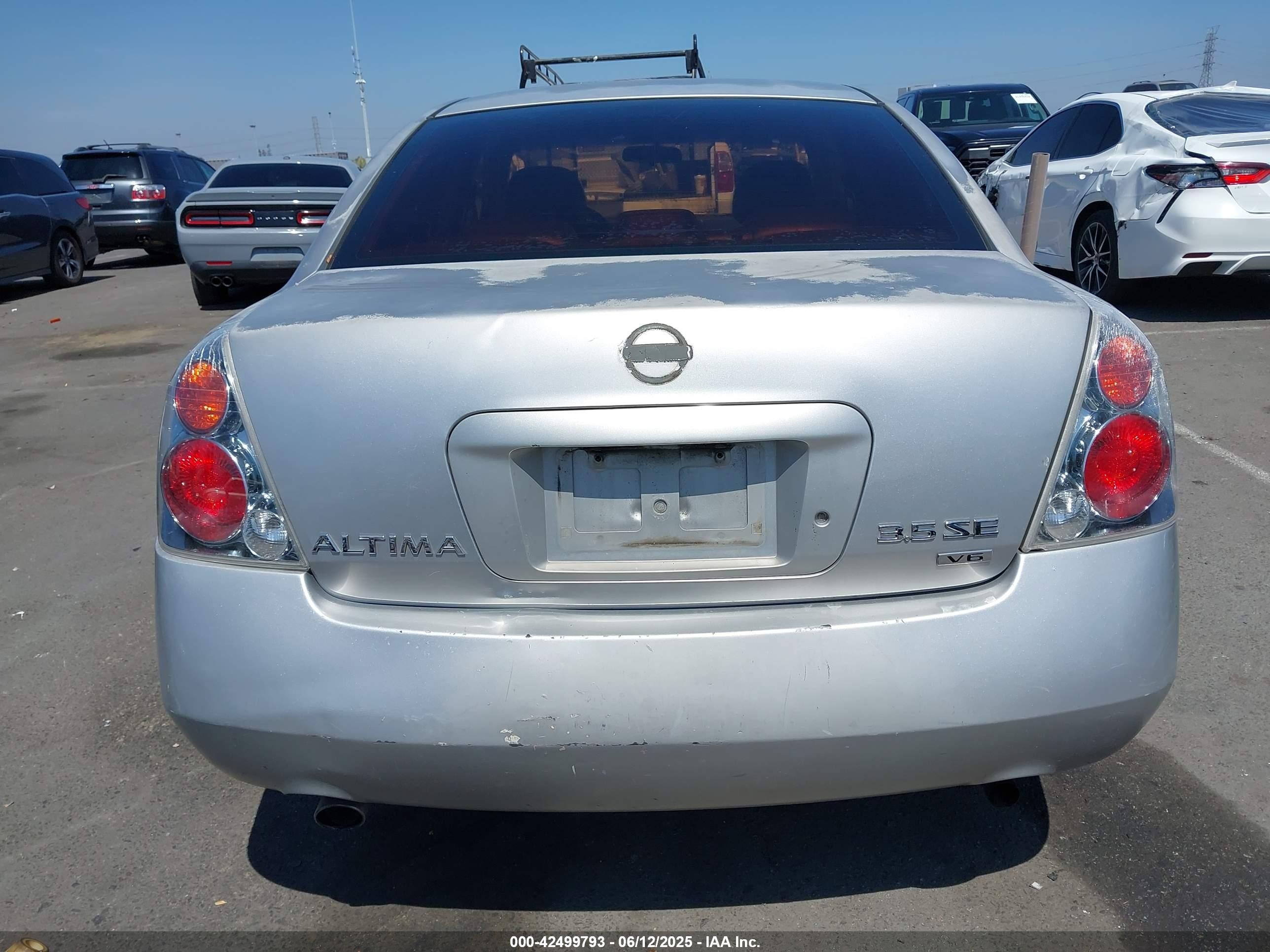 2003 Nissan Altima 3.5 Se Silver vin: 1N4BL11D63C217858
