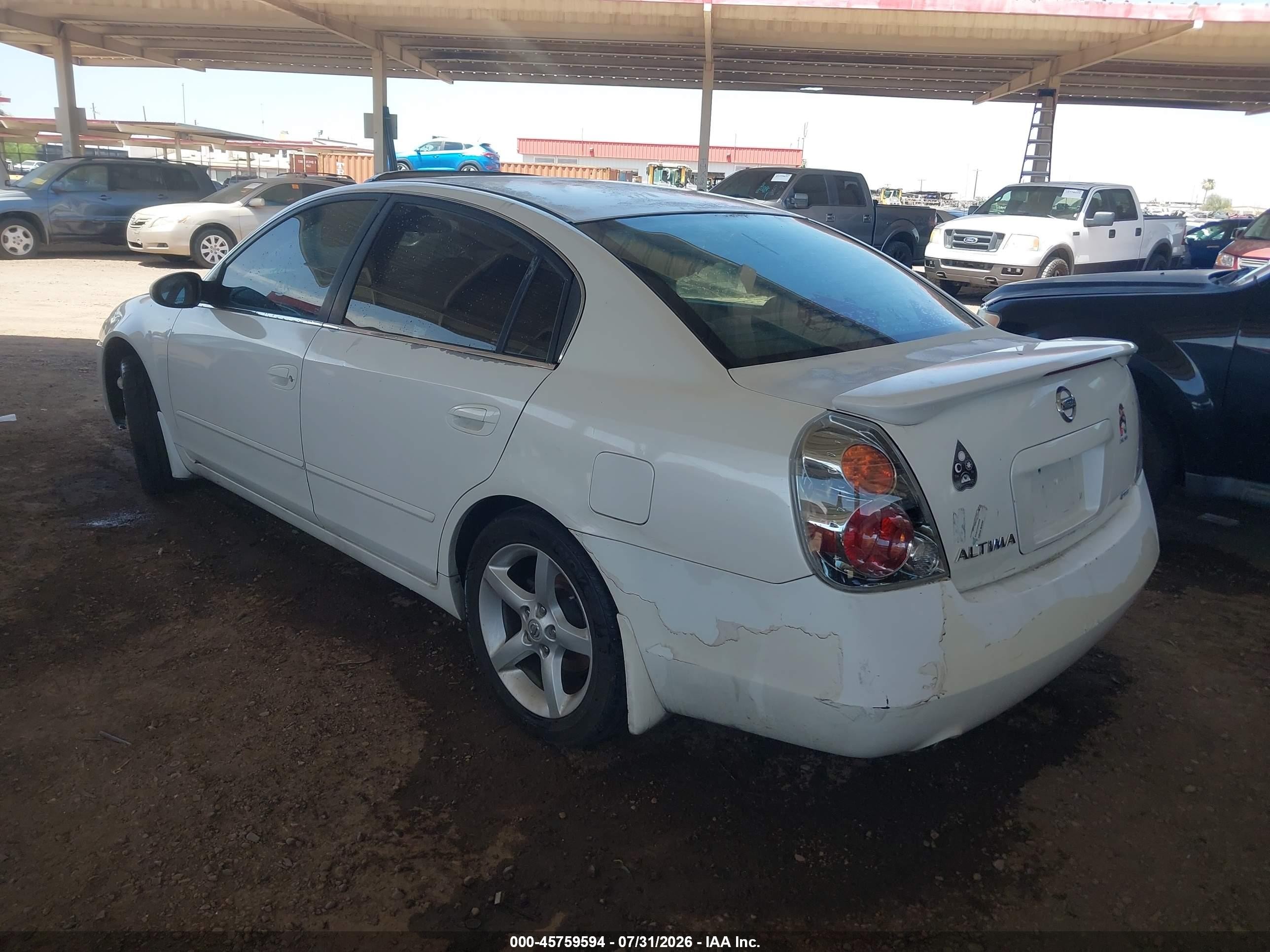 2005 Nissan Altima 3.5 Se Белый vin: 1N4BL11D65C136393