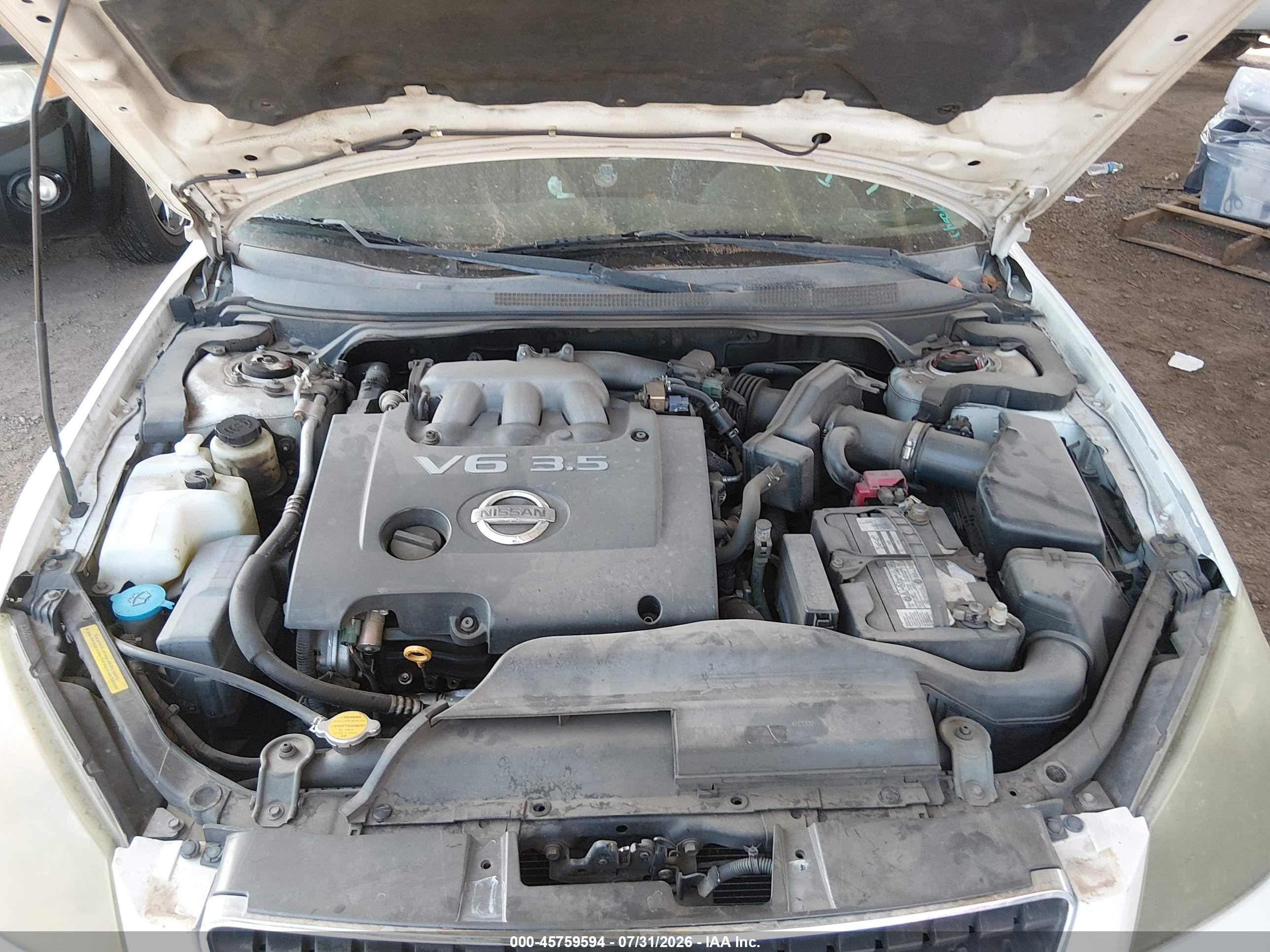 2005 Nissan Altima 3.5 Se Белый vin: 1N4BL11D65C136393