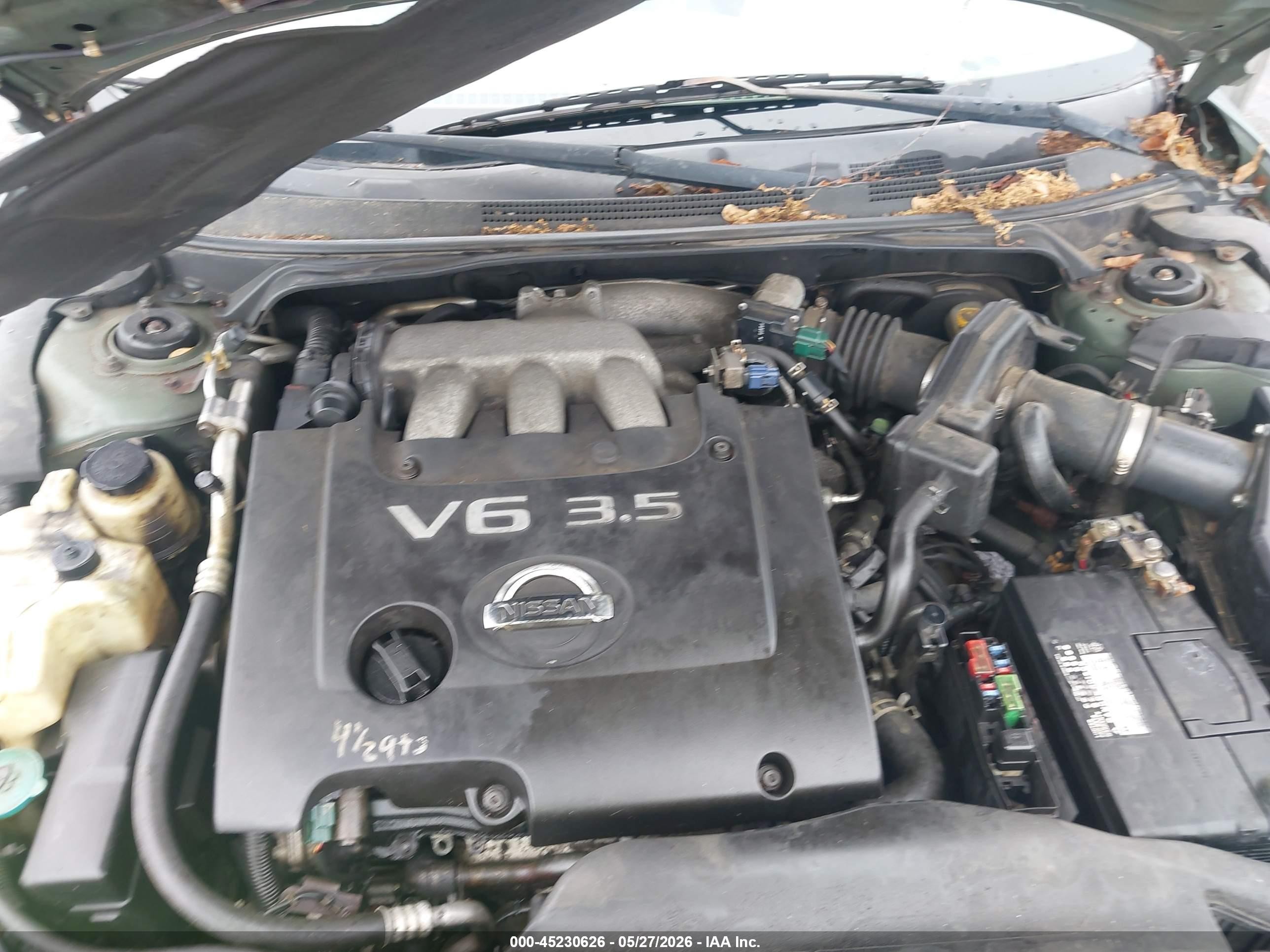 2006 Nissan Altima 3.5 Se Green vin: 1N4BL11D66C138582