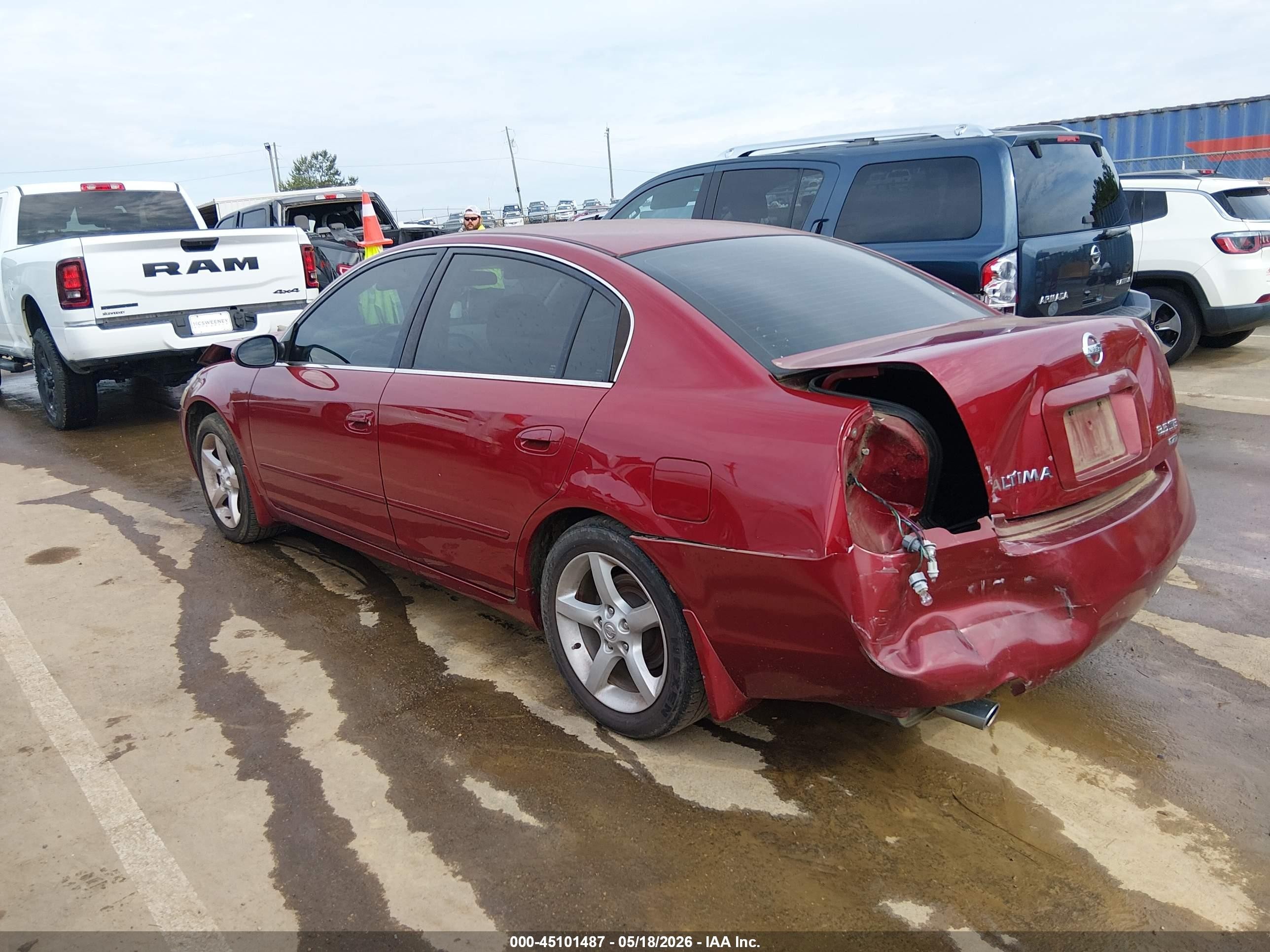 2006 Nissan Altima 3.5 Se Maroon vin: 1N4BL11D66C265347