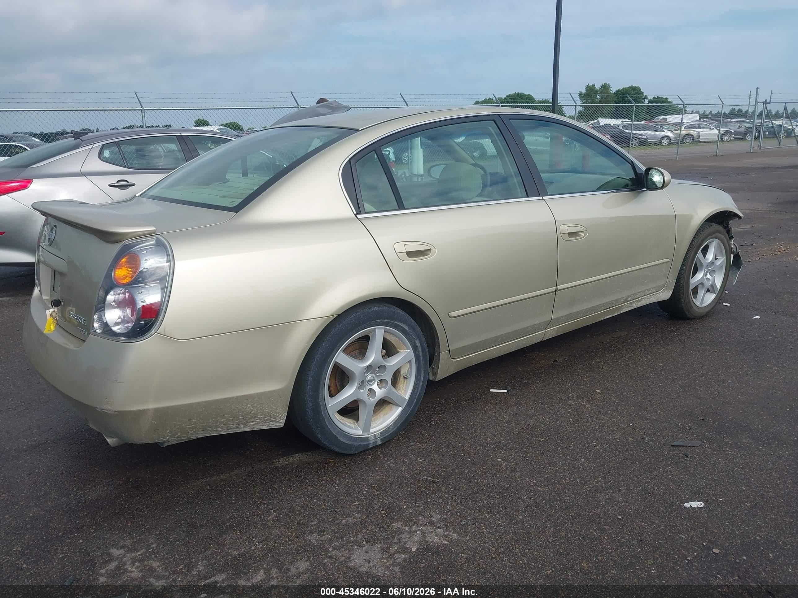 2002 Nissan Altima 3.5 Se Tan vin: 1N4BL11D72C110512