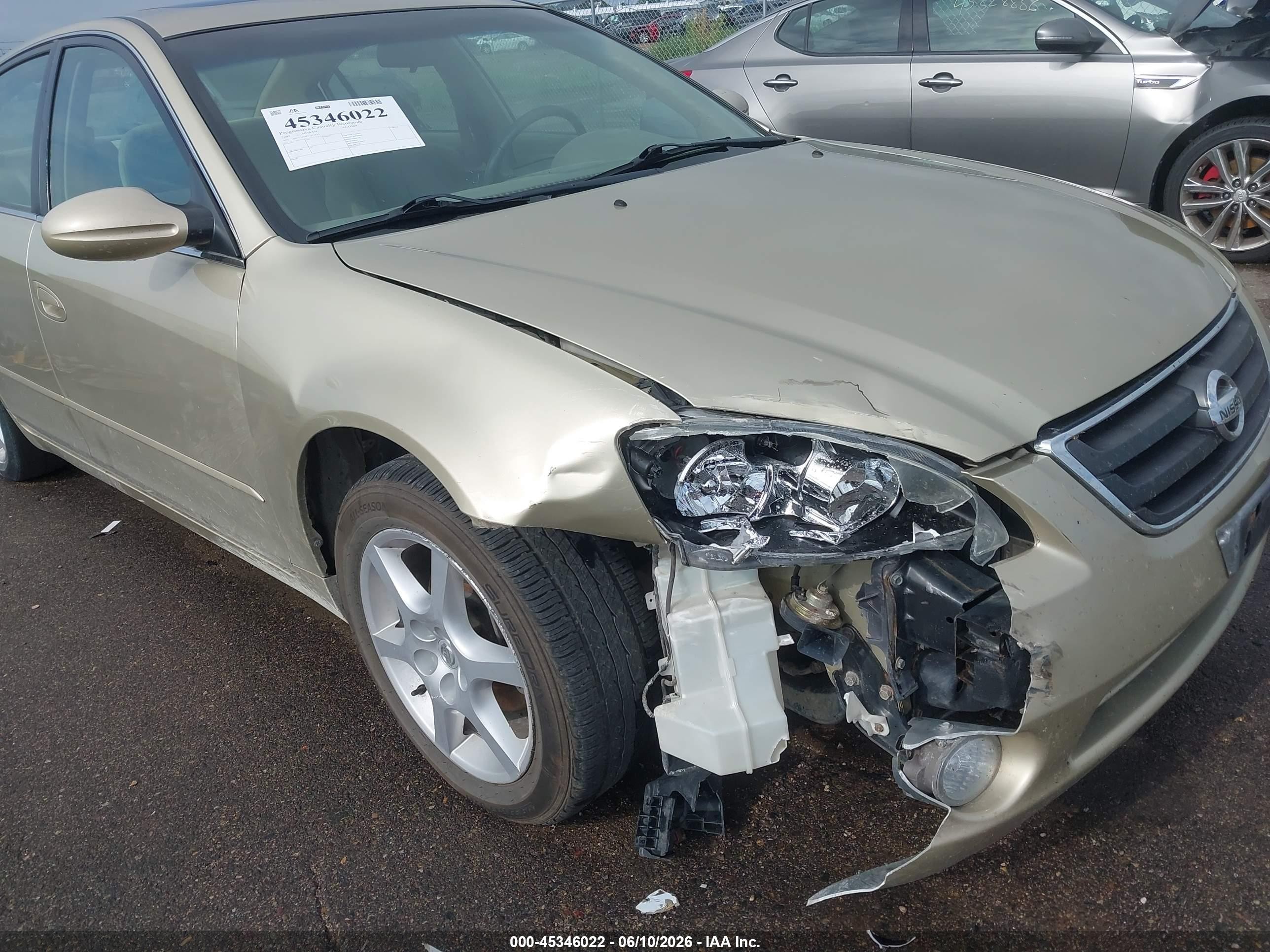 2002 Nissan Altima 3.5 Se Tan vin: 1N4BL11D72C110512