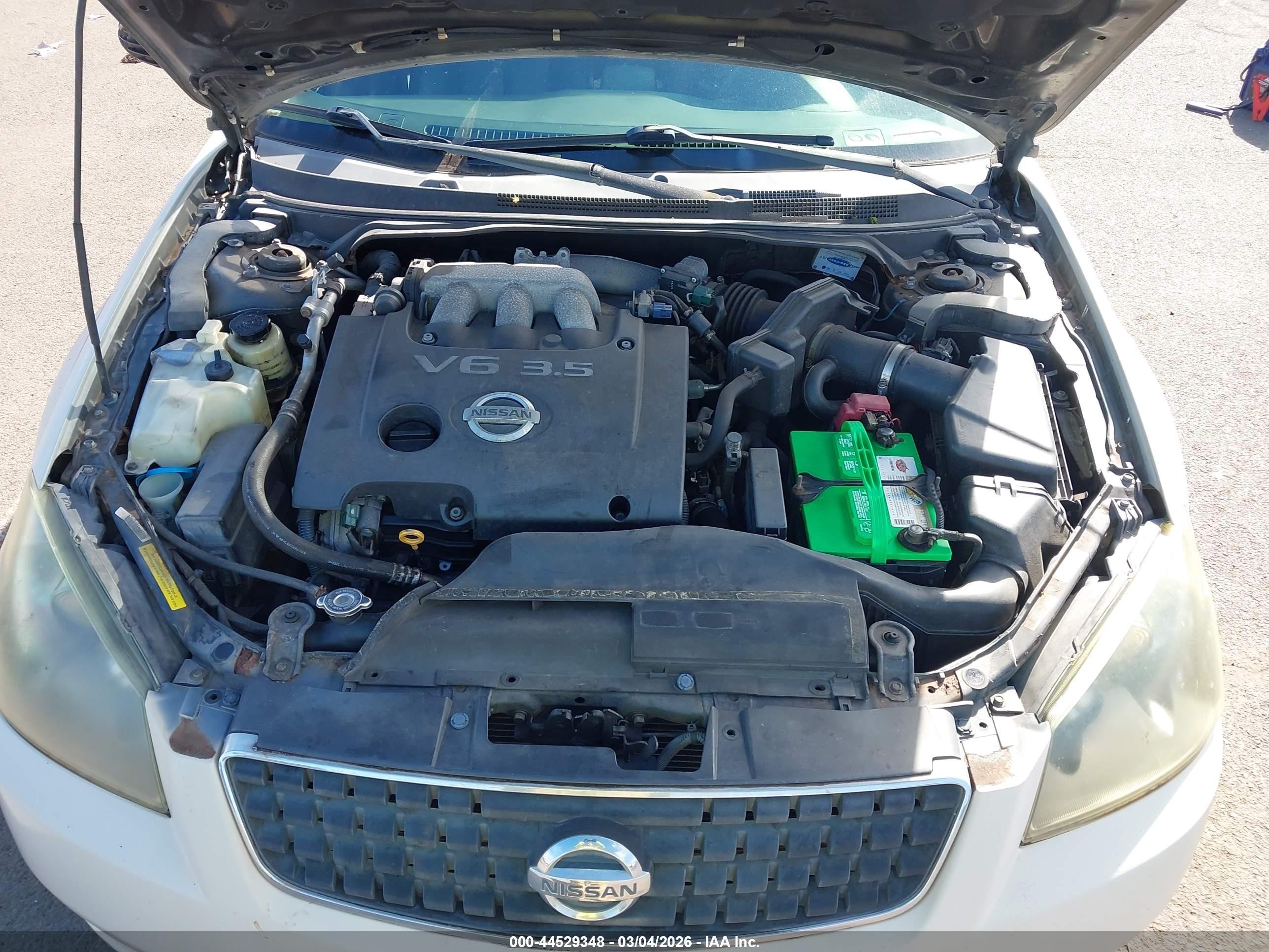 2006 Nissan Altima 3.5 Sl White vin: 1N4BL11D76N371648