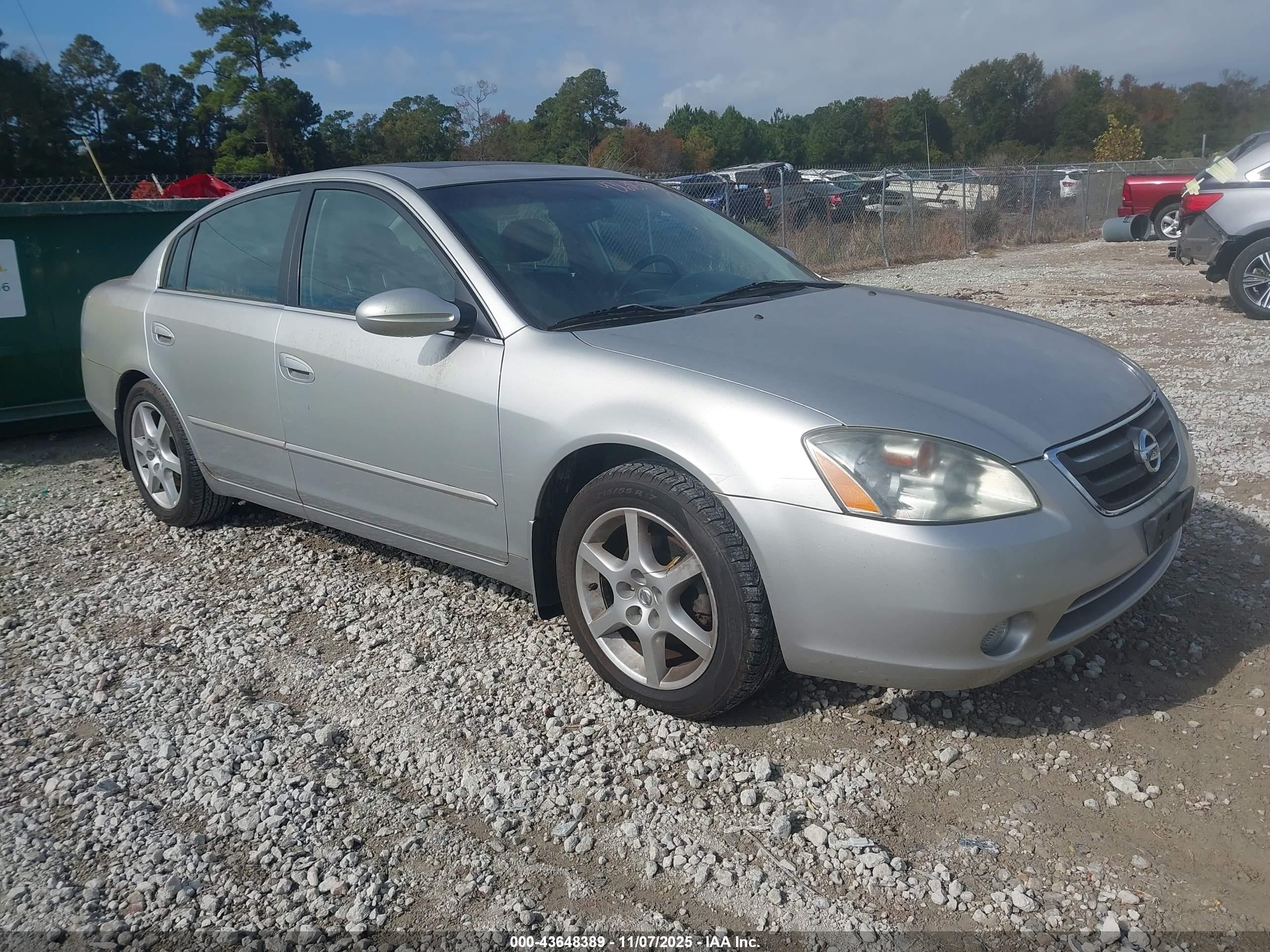 2003 Nissan Altima 3.5 Se Silver vin: 1N4BL11D93C235724