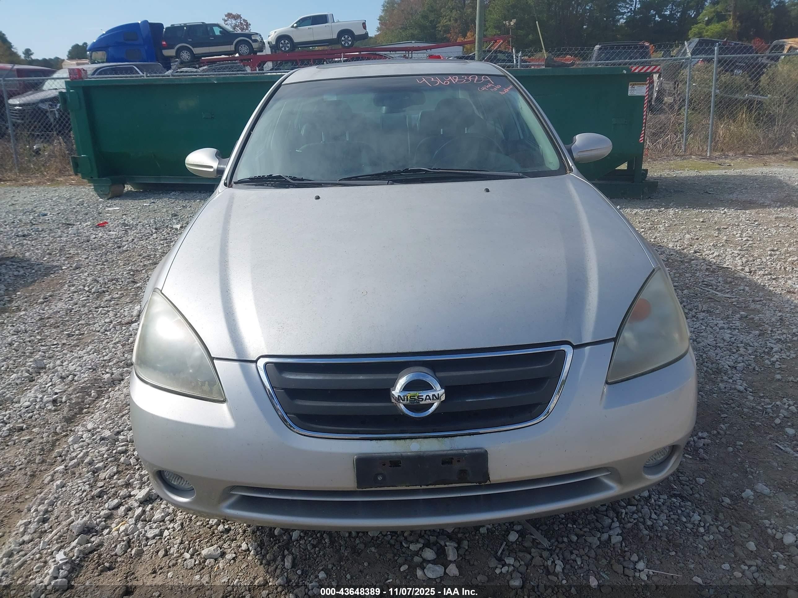 2003 Nissan Altima 3.5 Se Silver vin: 1N4BL11D93C235724