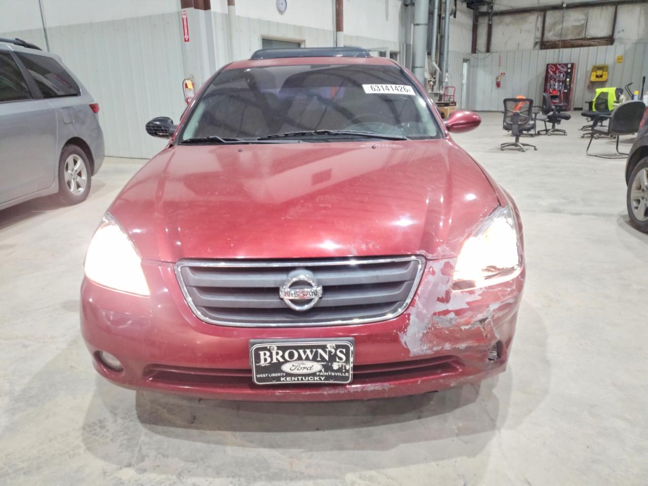2003 Nissan Altima 3.5 Se Maroon vin: 1N4BL11D93C296183