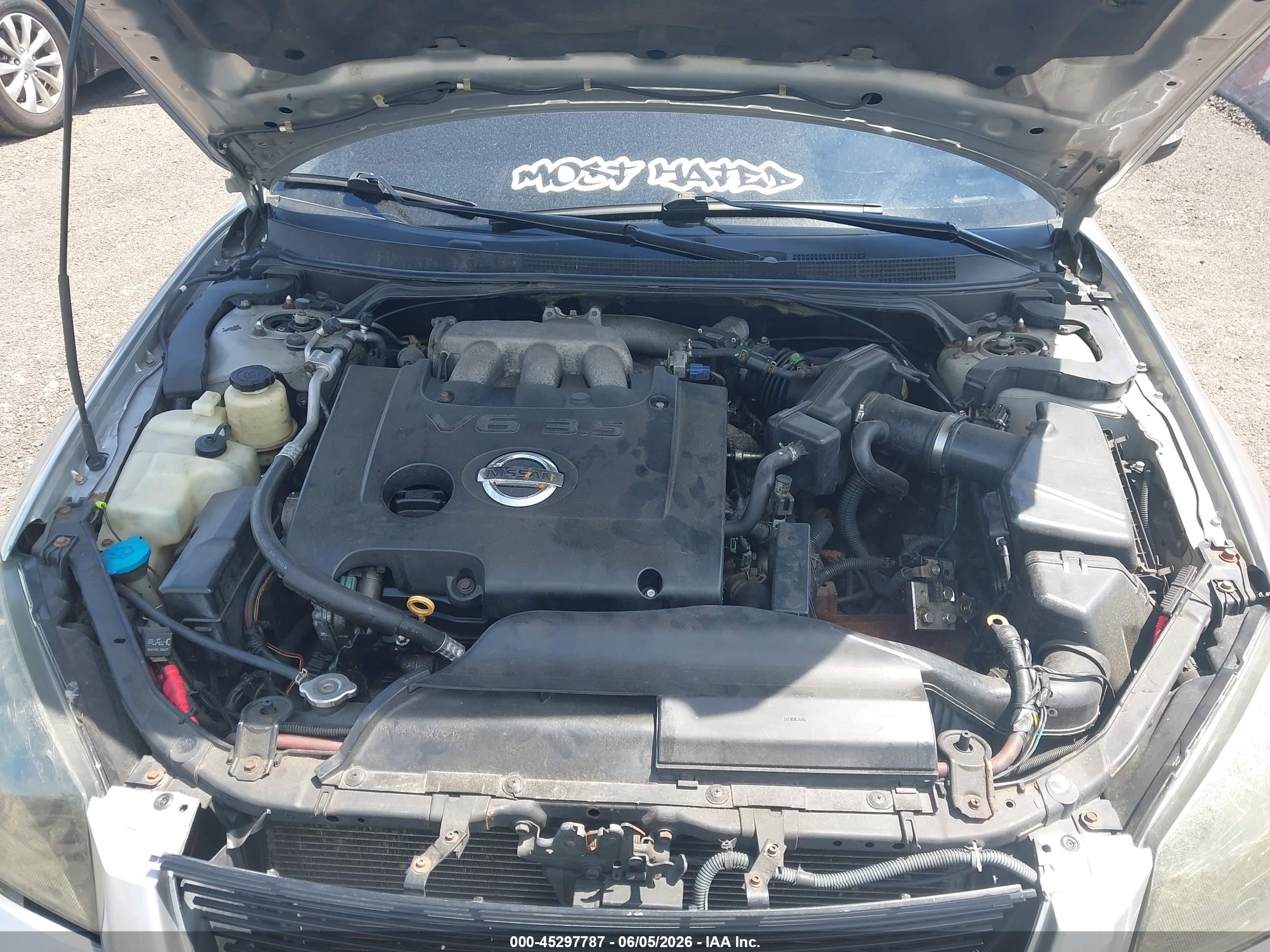 2005 Nissan Altima 3.5 Se Silver vin: 1N4BL11D95C266667