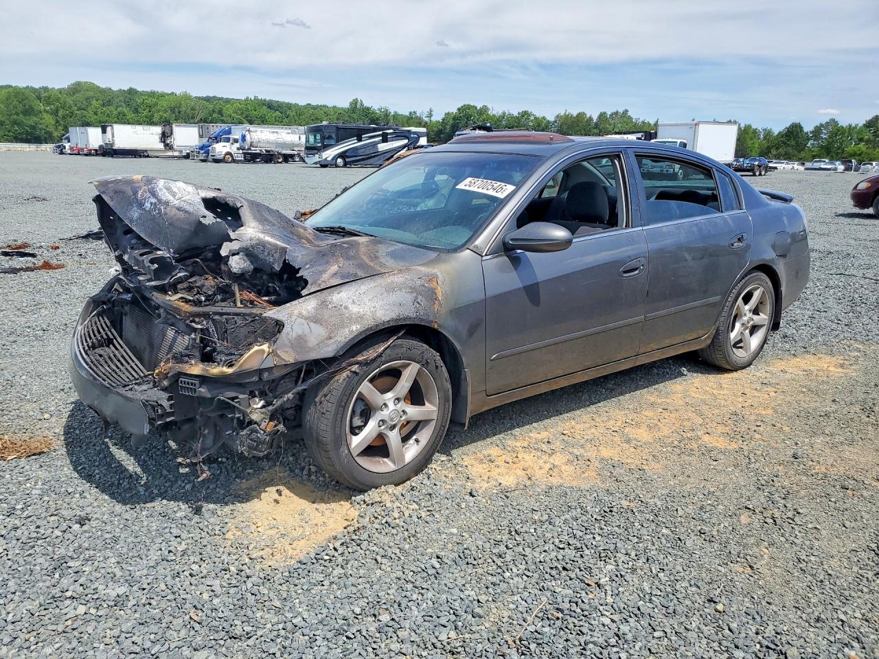 2005 Nissan Altima 3.5 Se Gray vin: 1N4BL11D95C315723