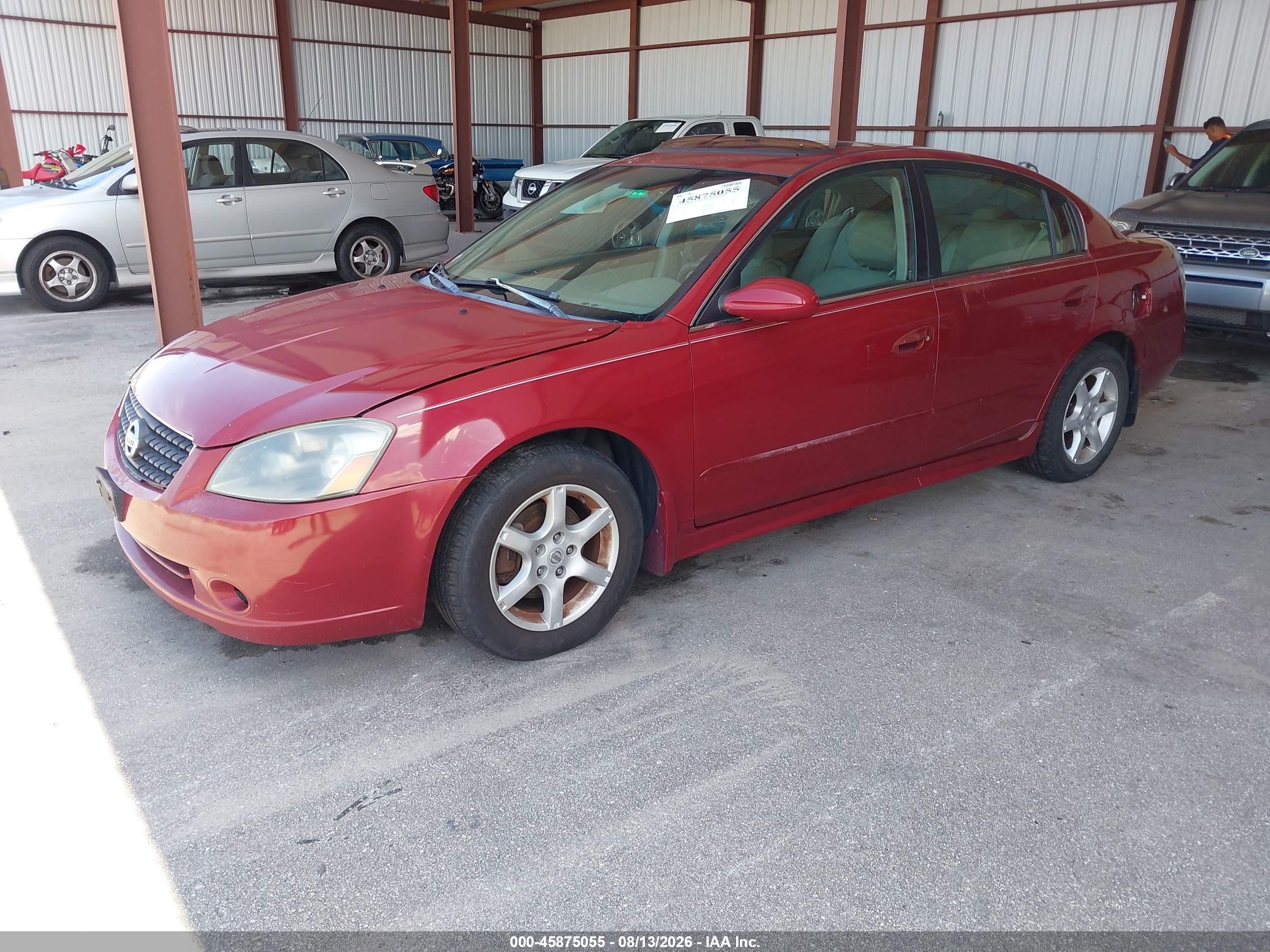 2006 Nissan Altima 3.5 Sl Red vin: 1N4BL11DX6C159211