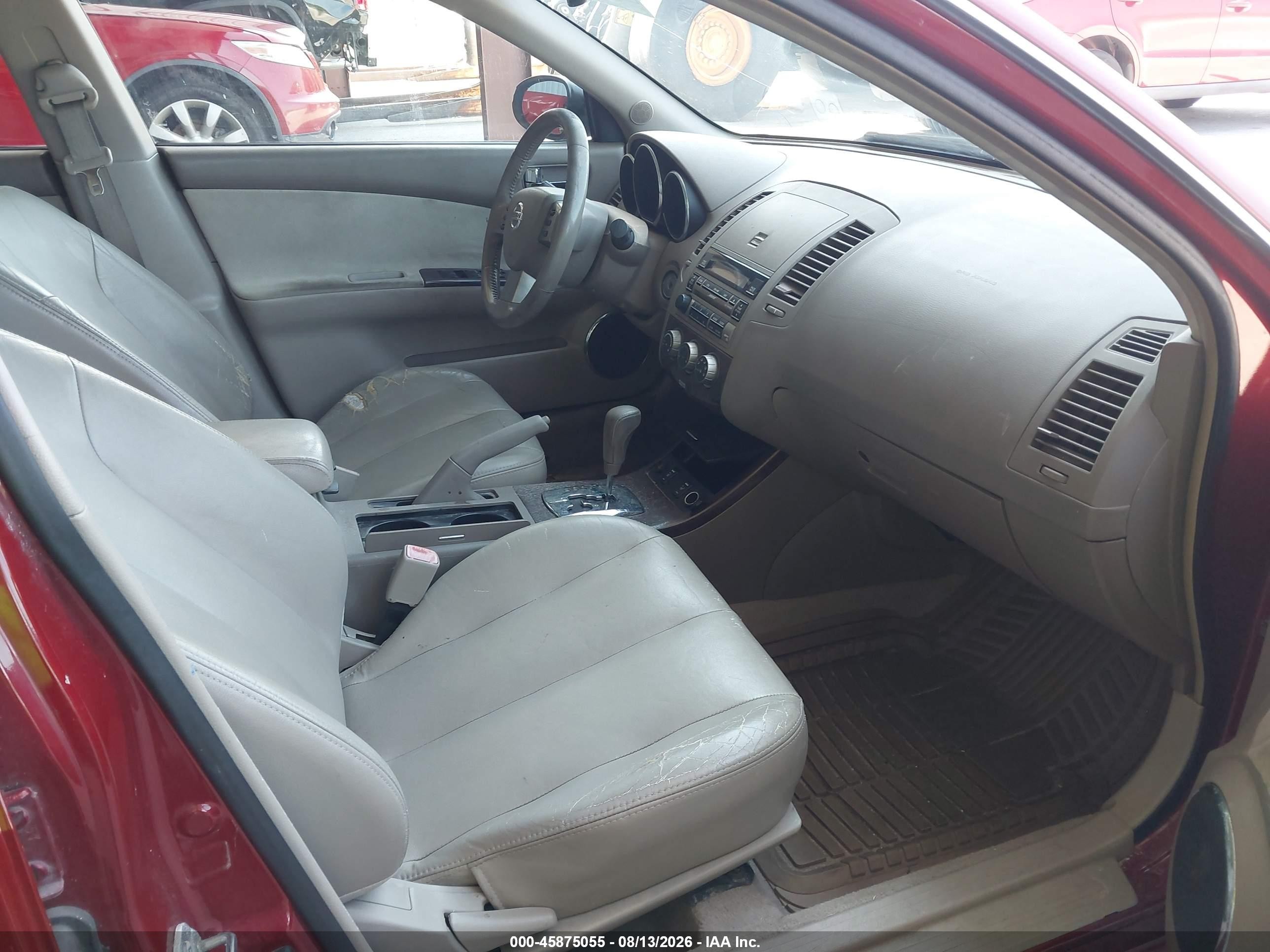 2006 Nissan Altima 3.5 Sl Red vin: 1N4BL11DX6C159211