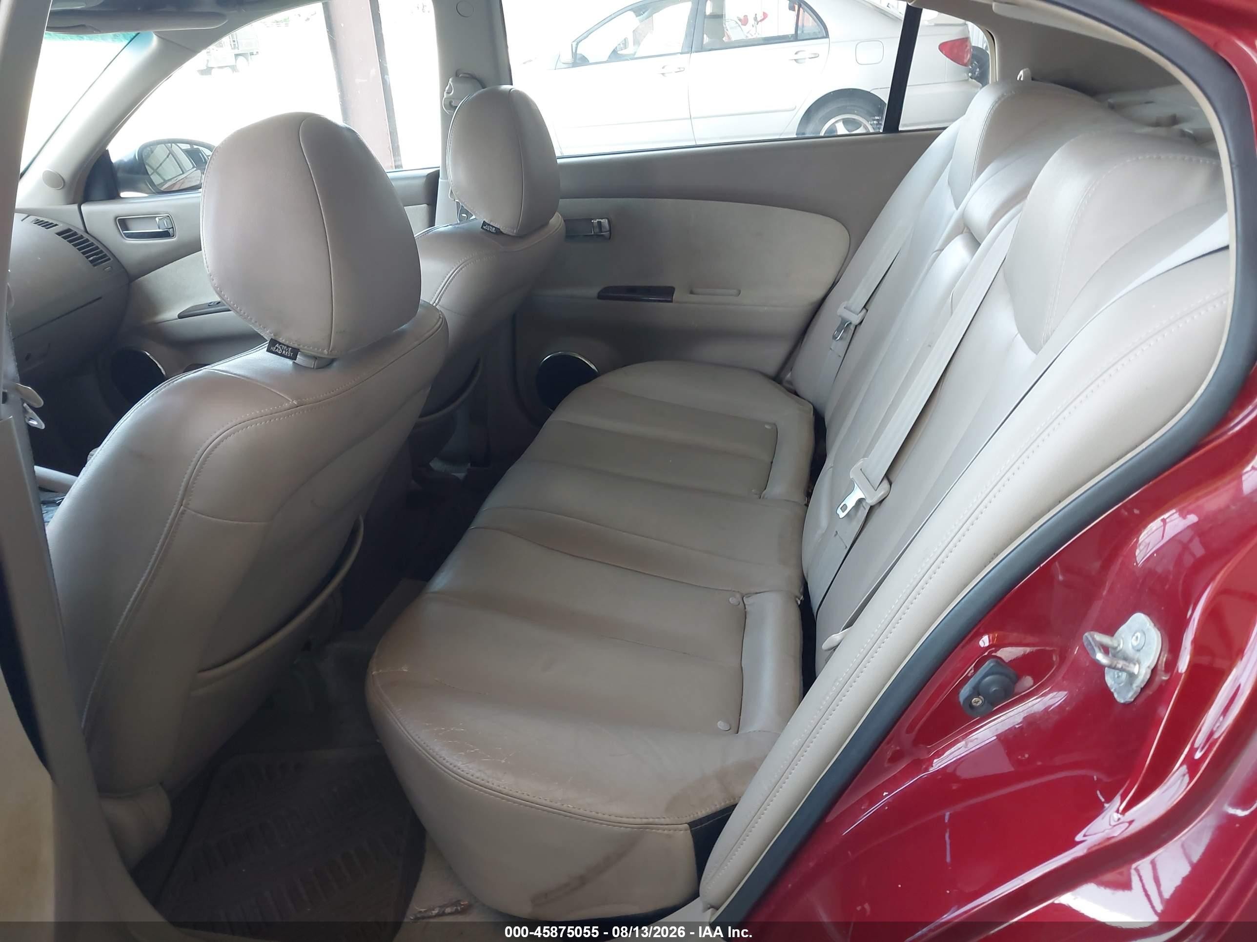 2006 Nissan Altima 3.5 Sl Red vin: 1N4BL11DX6C159211