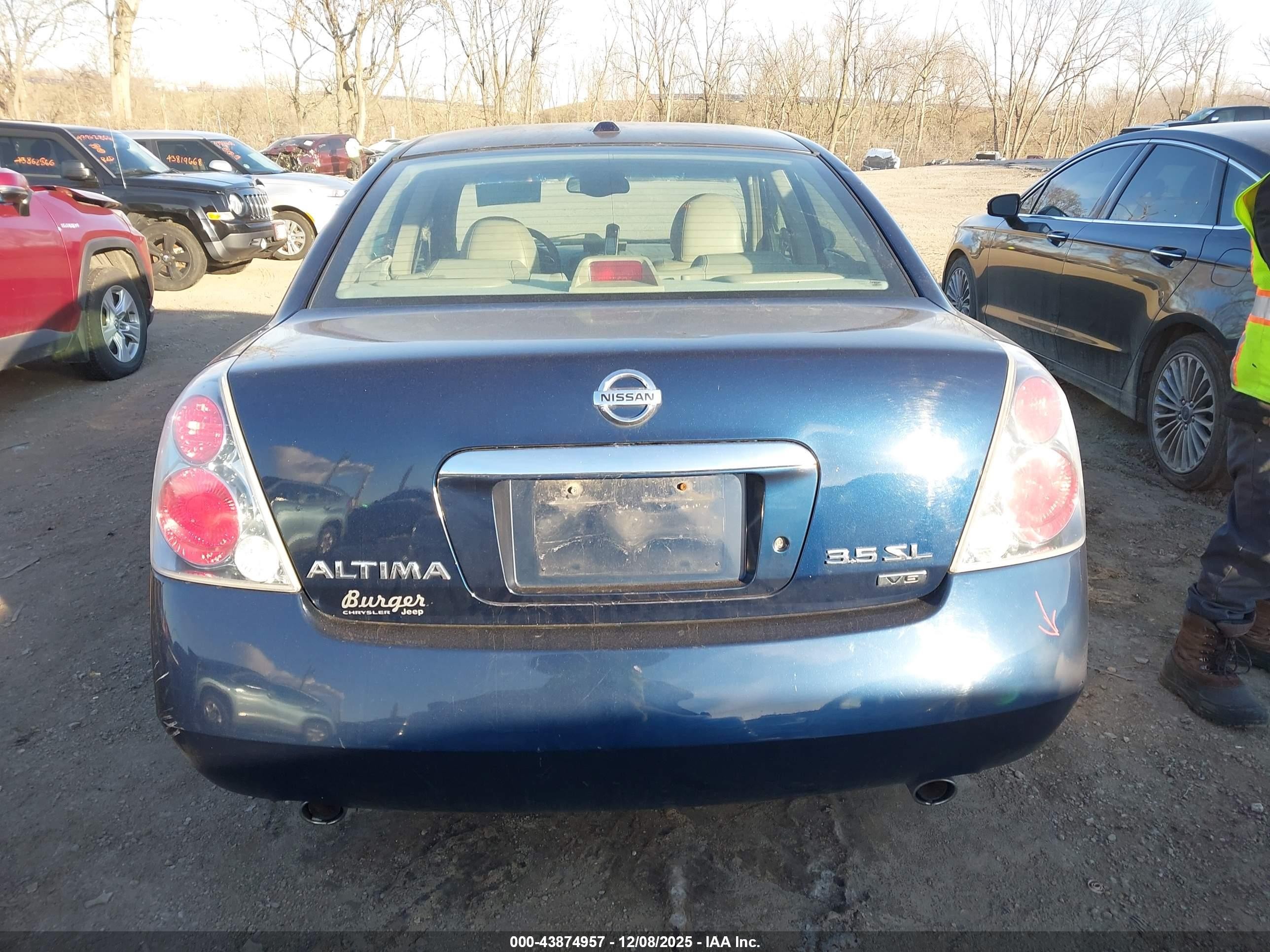 2006 Nissan Altima 3.5 Sl Dark Blue vin: 1N4BL11E16C201225