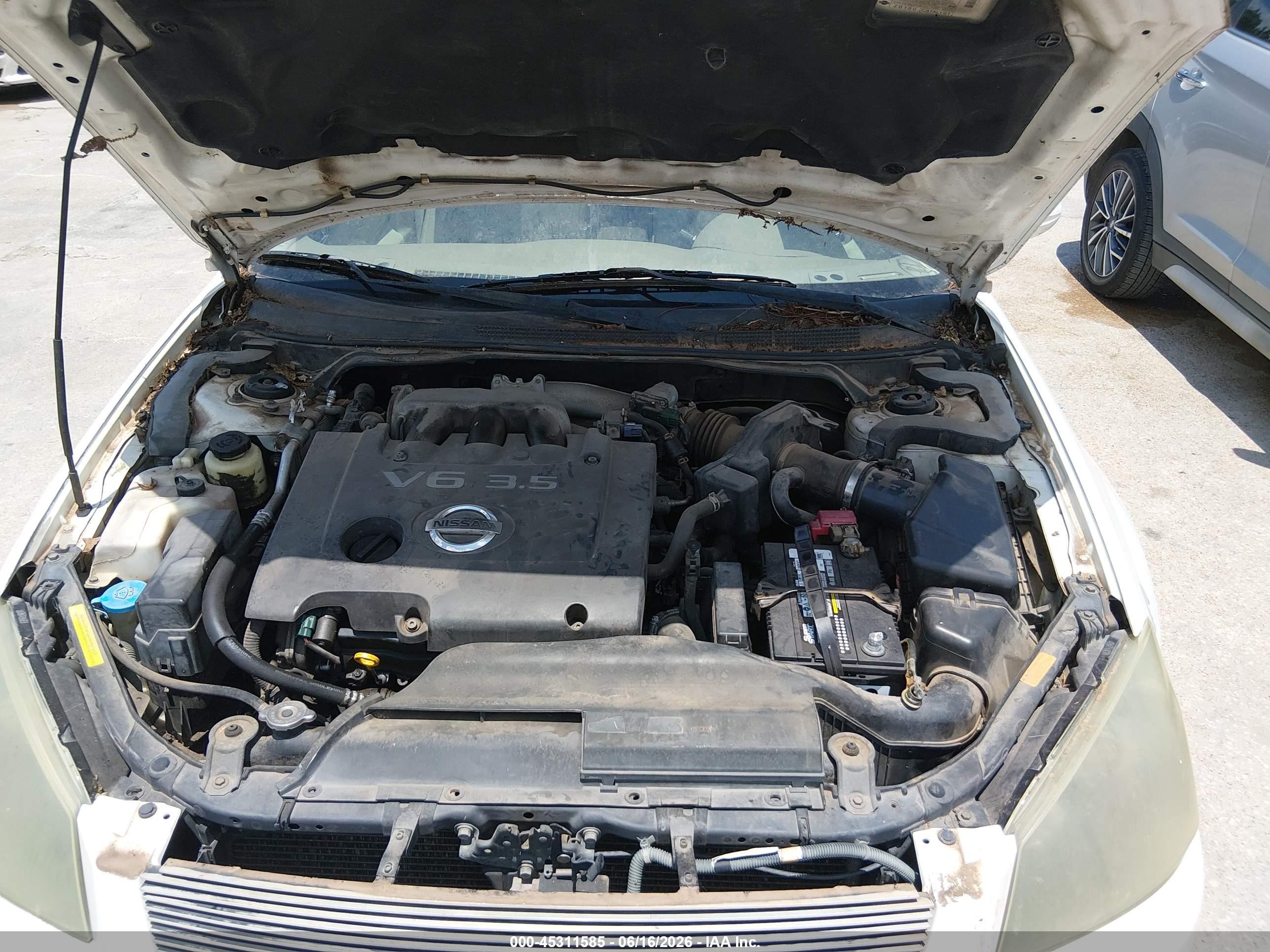 2005 Nissan Altima 3.5 Sl White vin: 1N4BL11E25C108602