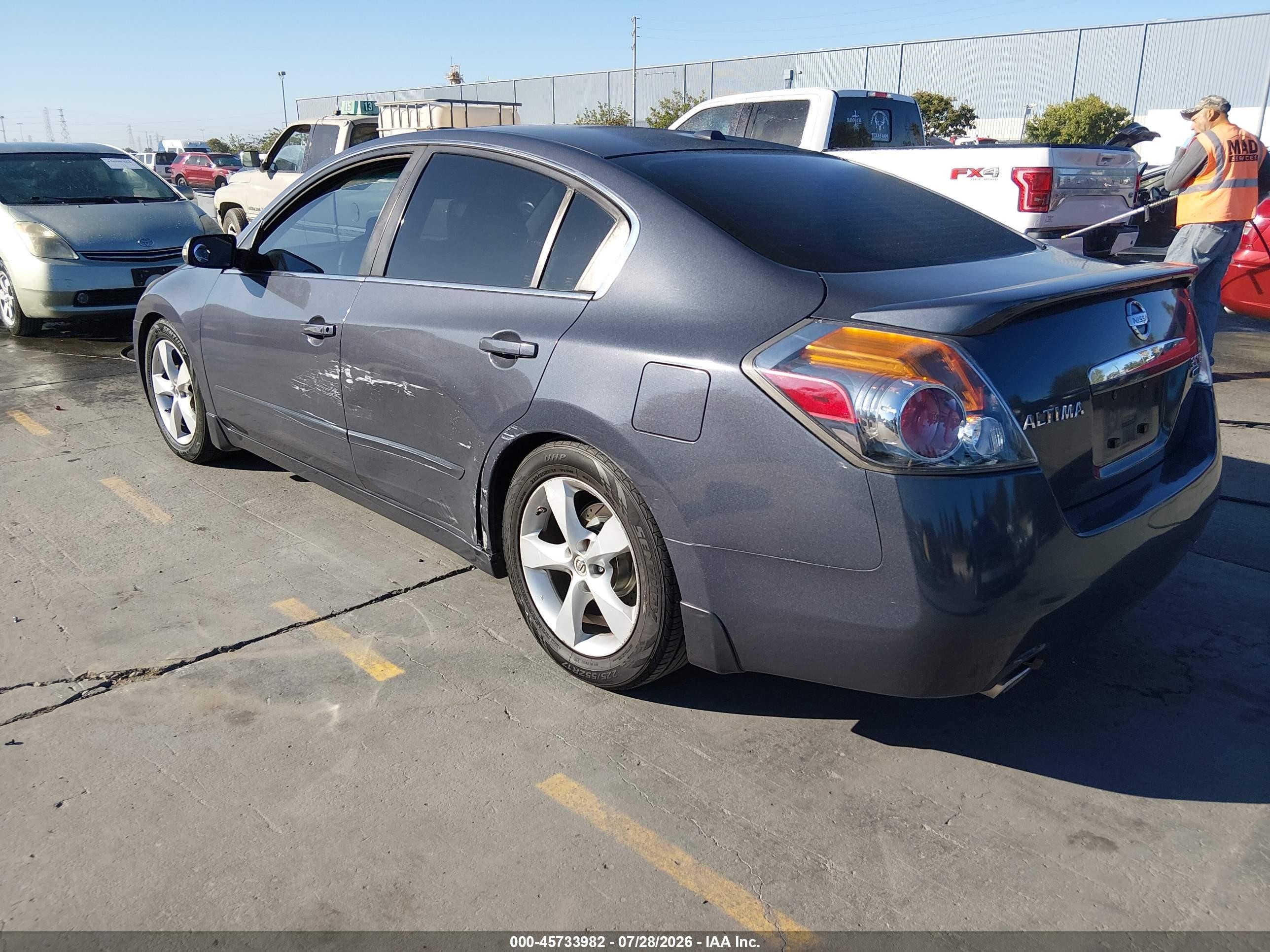 2007 Nissan Altima 3.5 Se Gray vin: 1N4BL21E07N449140