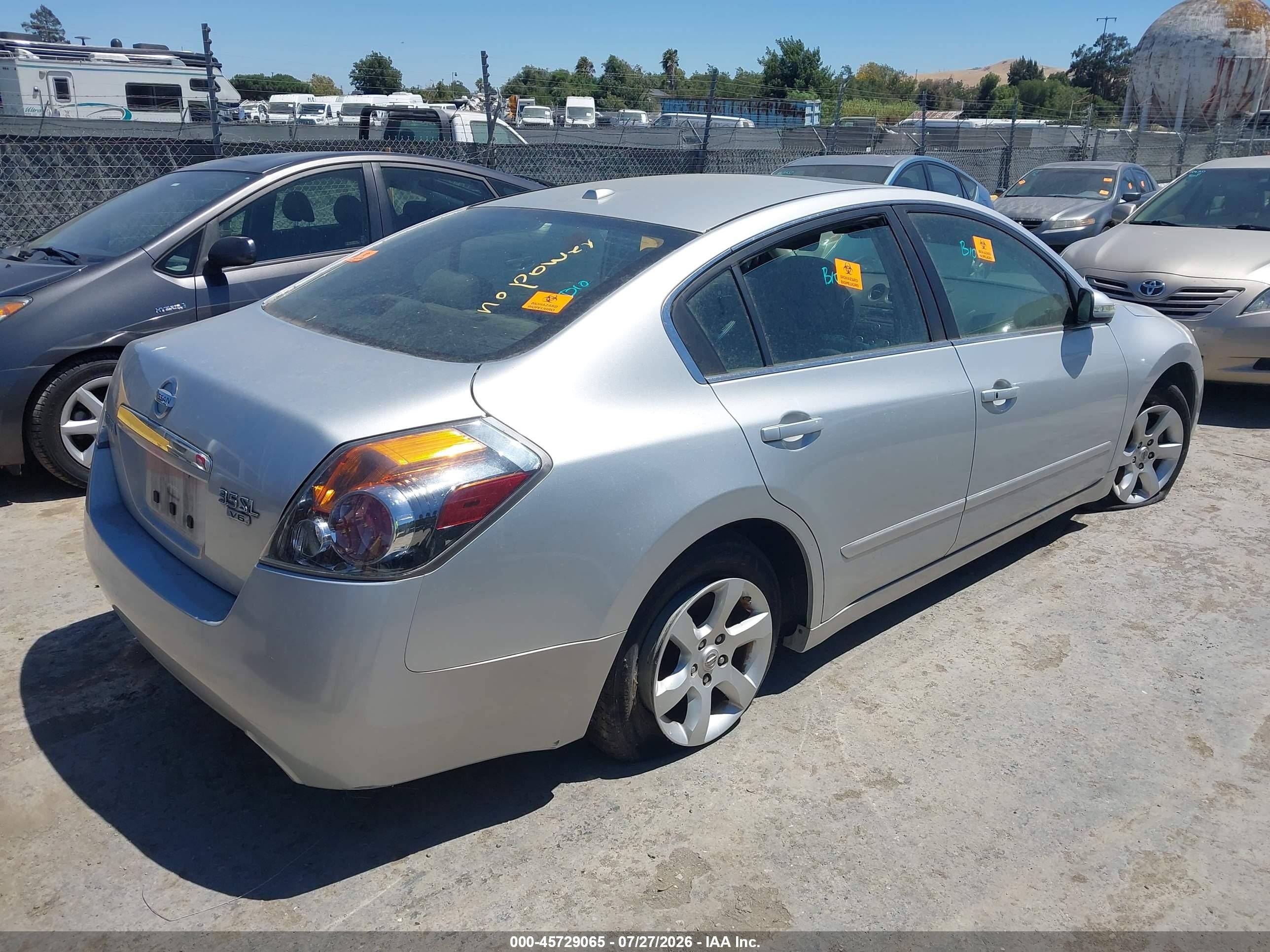 2009 Nissan Altima 3.5 Sl Gray vin: 1N4BL21E09C165568