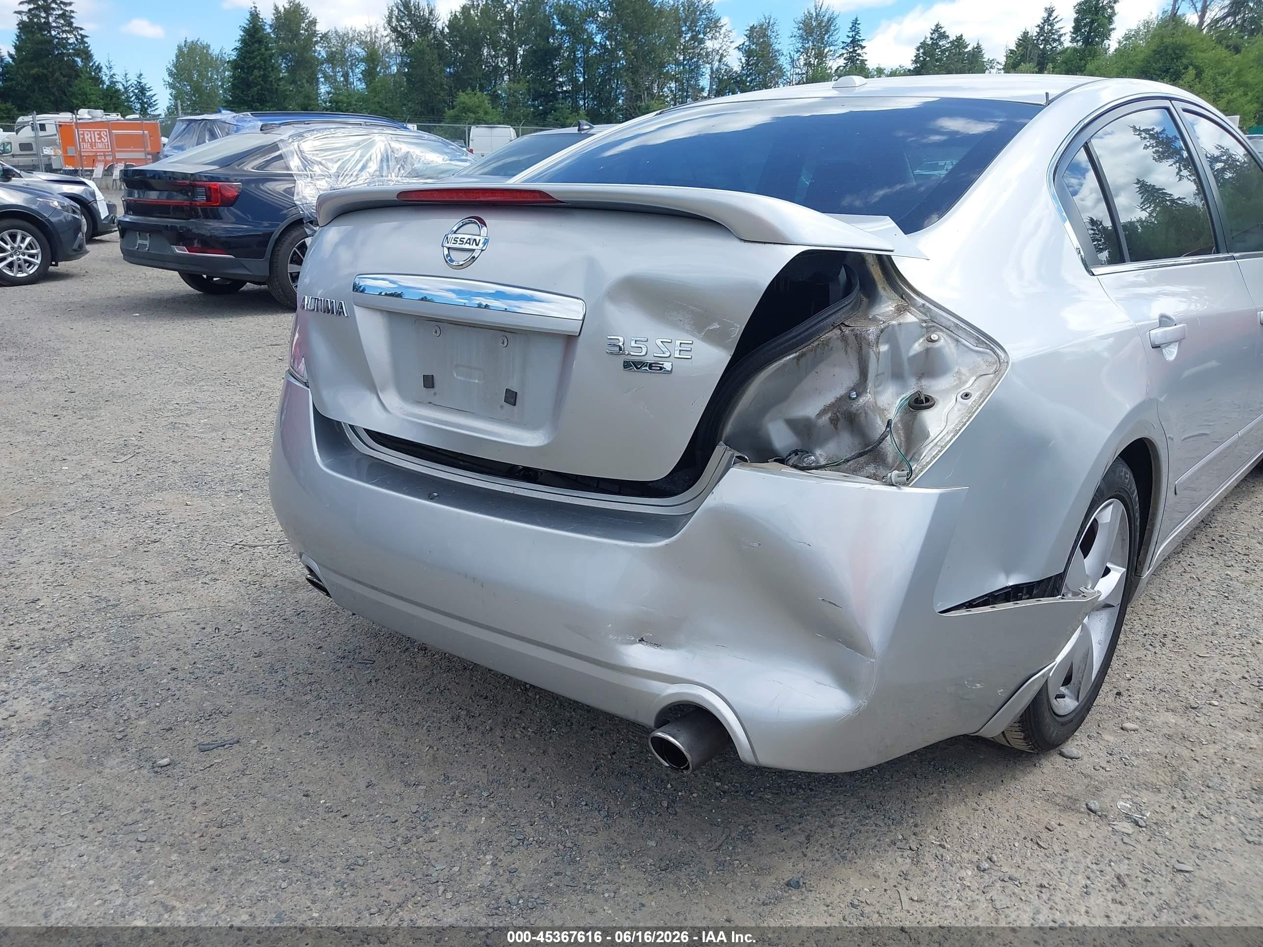 2008 Nissan Altima 3.5 Se Silver vin: 1N4BL21E28N421129