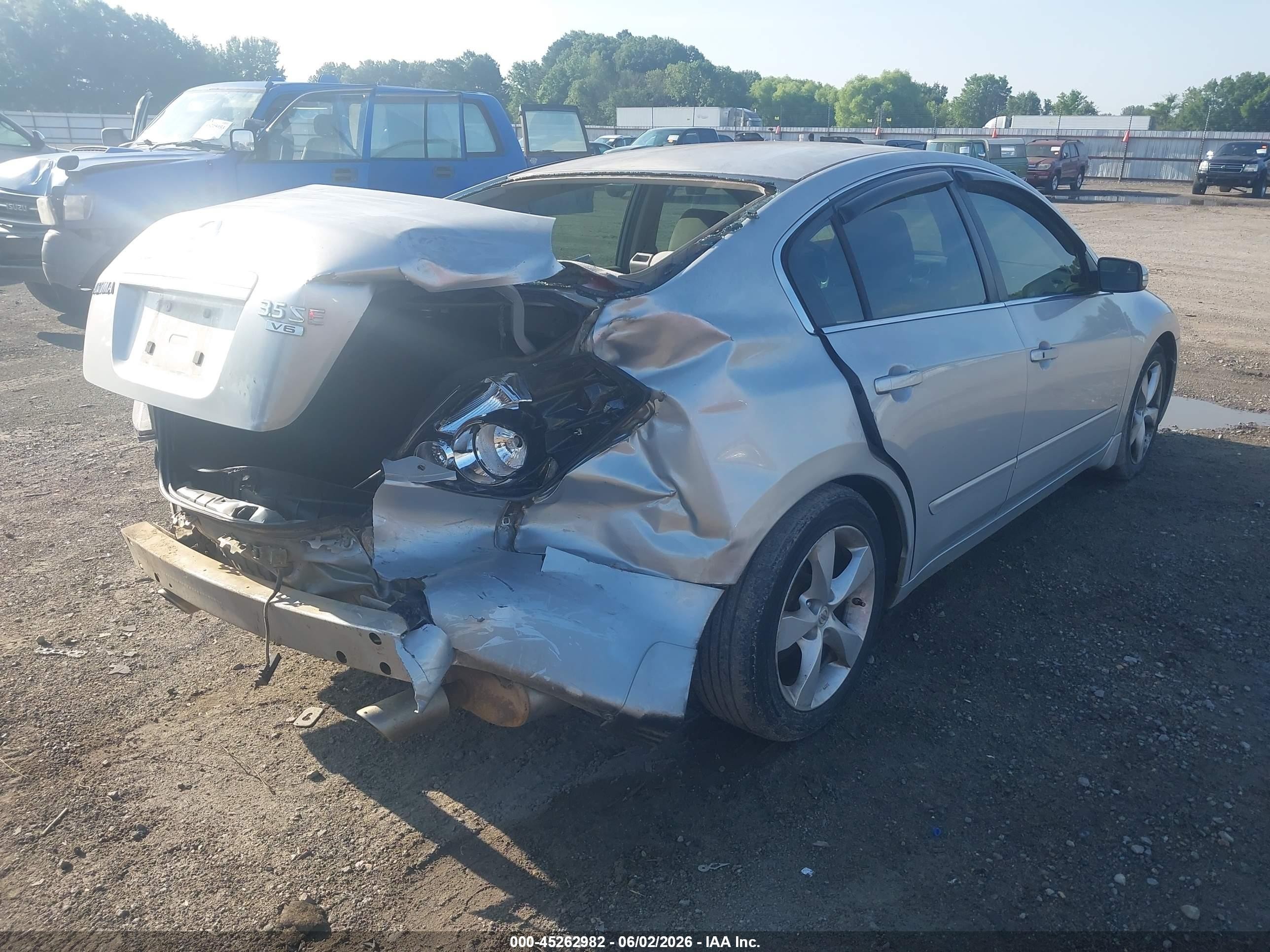 2008 Nissan Altima 3.5 Se Silver vin: 1N4BL21E28N464580