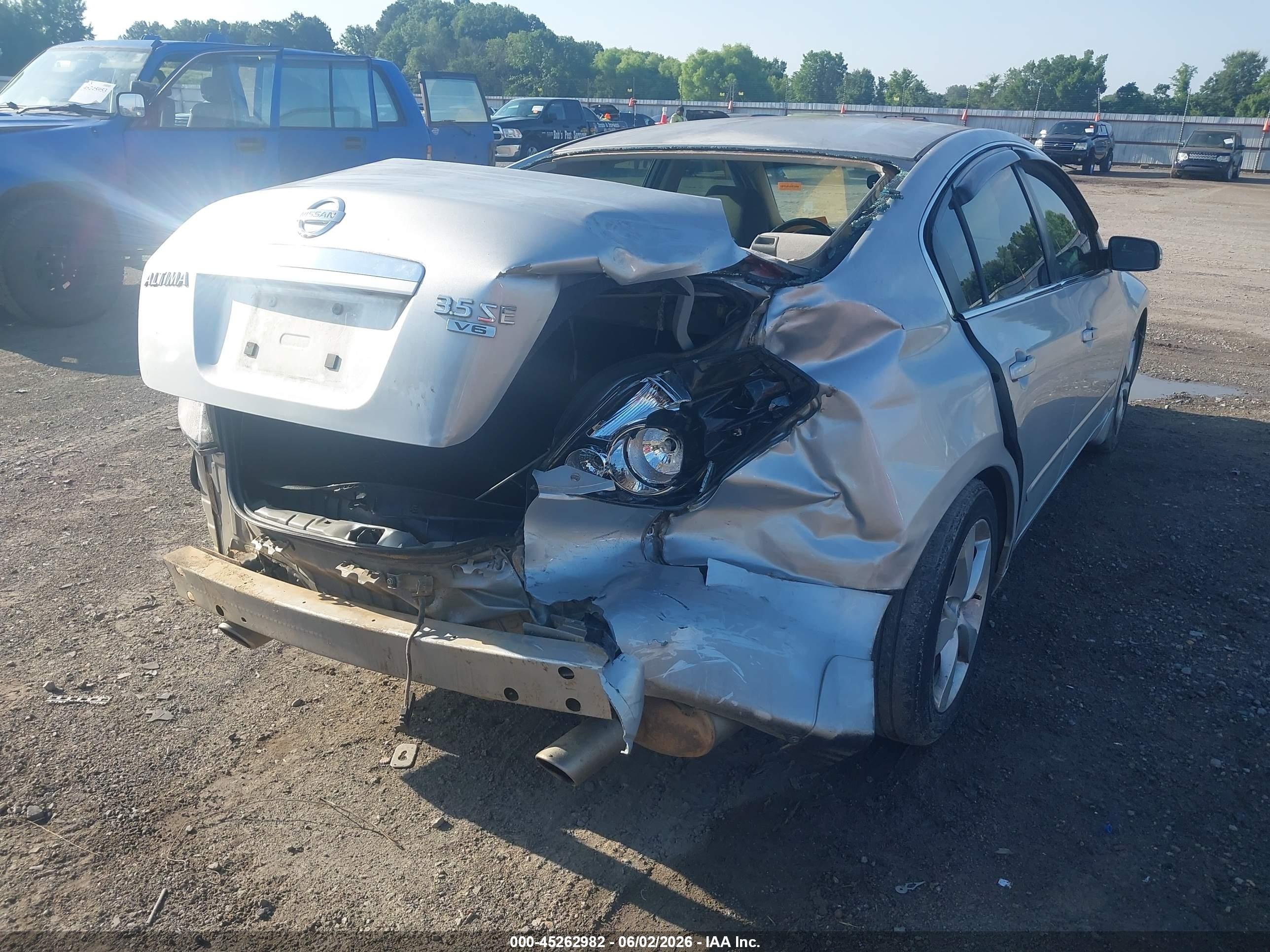 2008 Nissan Altima 3.5 Se Silver vin: 1N4BL21E28N464580