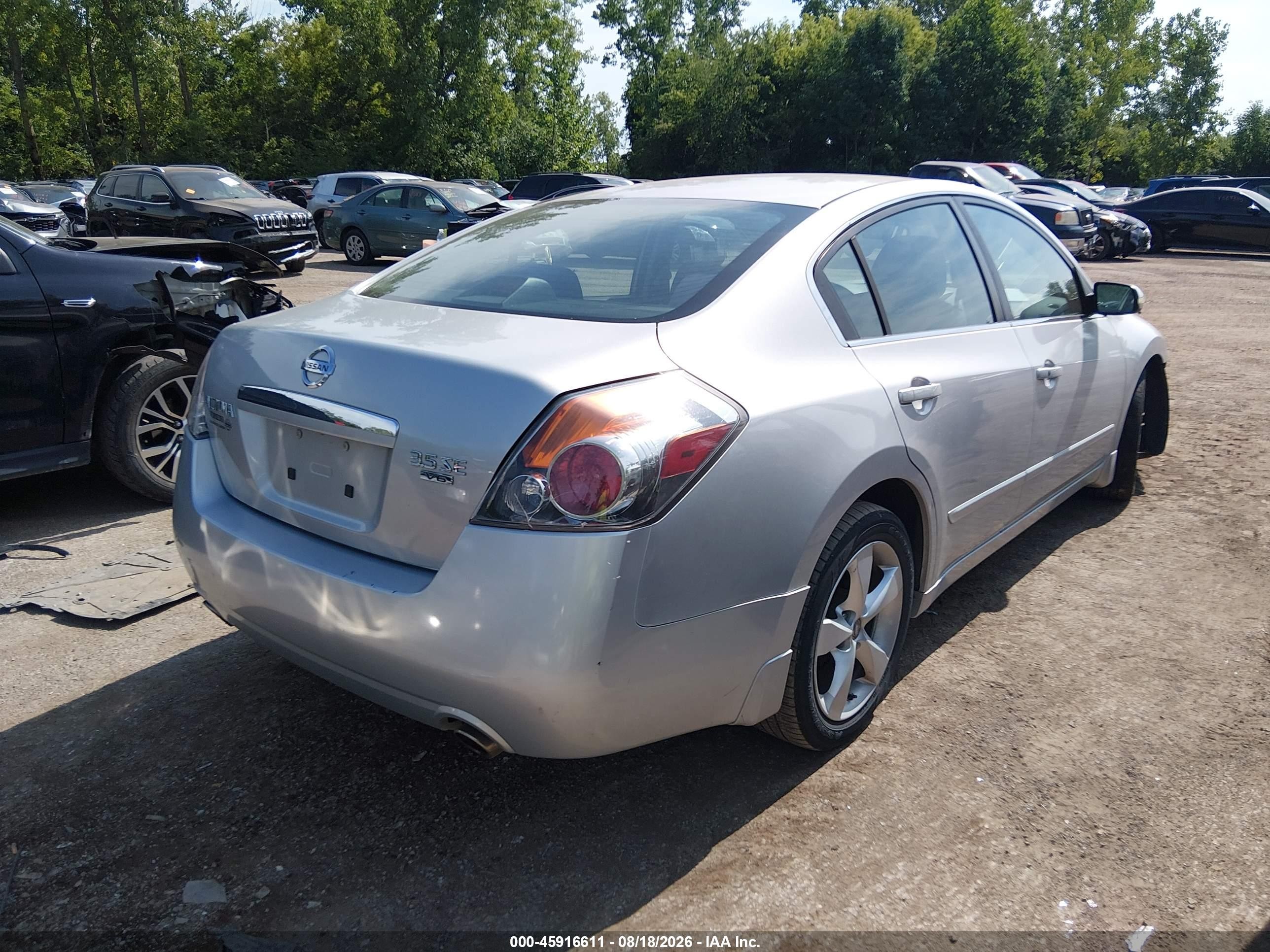 2009 Nissan Altima 3.5 Se Silver vin: 1N4BL21E39N404034