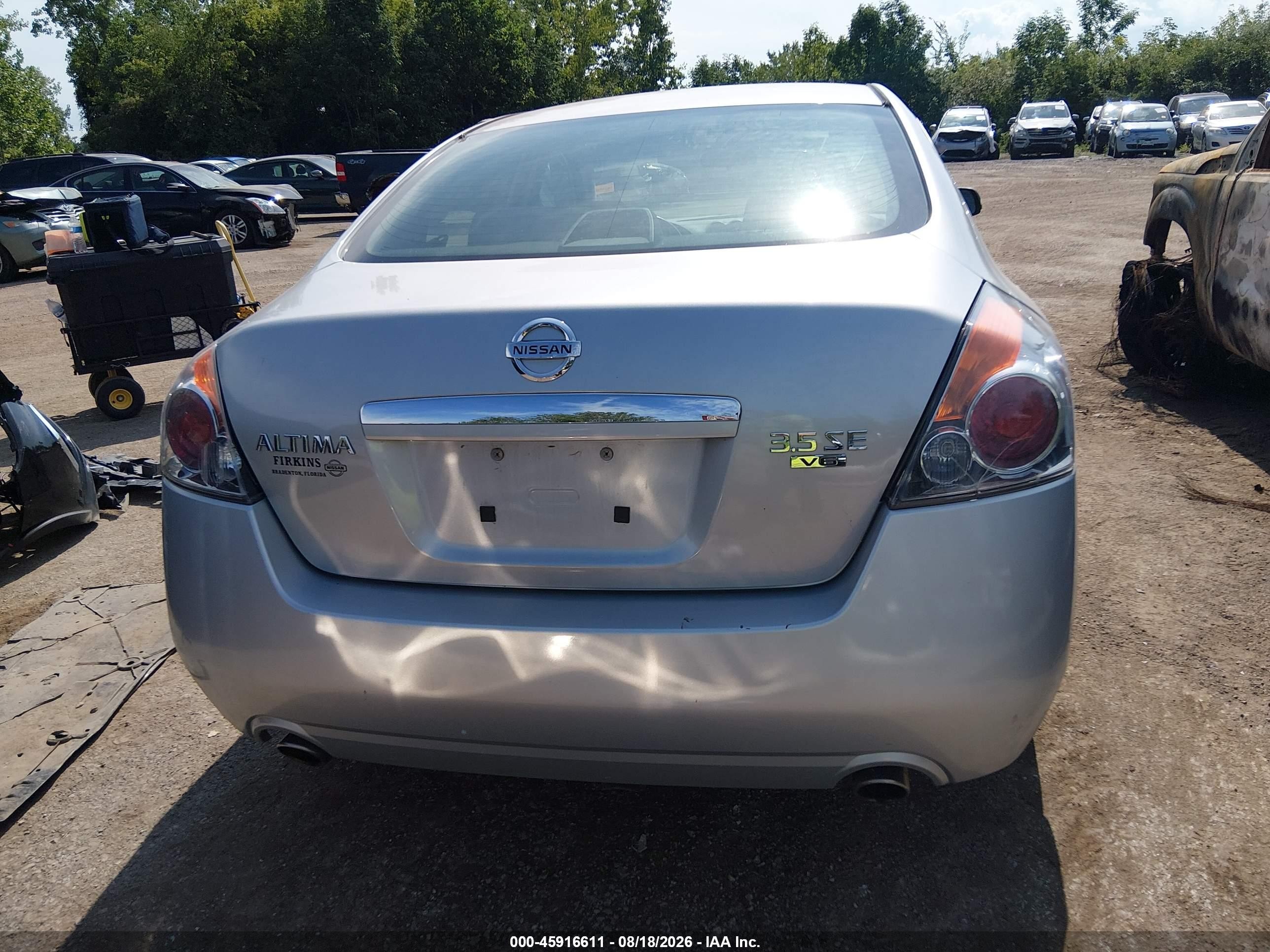 2009 Nissan Altima 3.5 Se Silver vin: 1N4BL21E39N404034